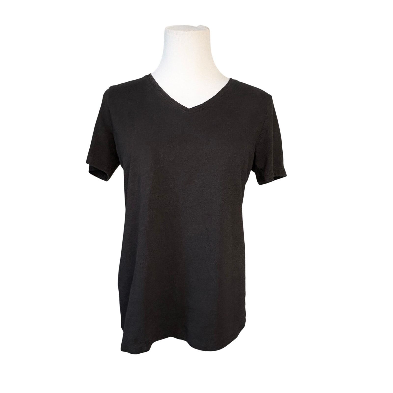 Other Talbots Basic Tee Black V-neck Top T-shirt SMALL Normcore Size S / US 4 / IT 40 - 1 Thumbnail