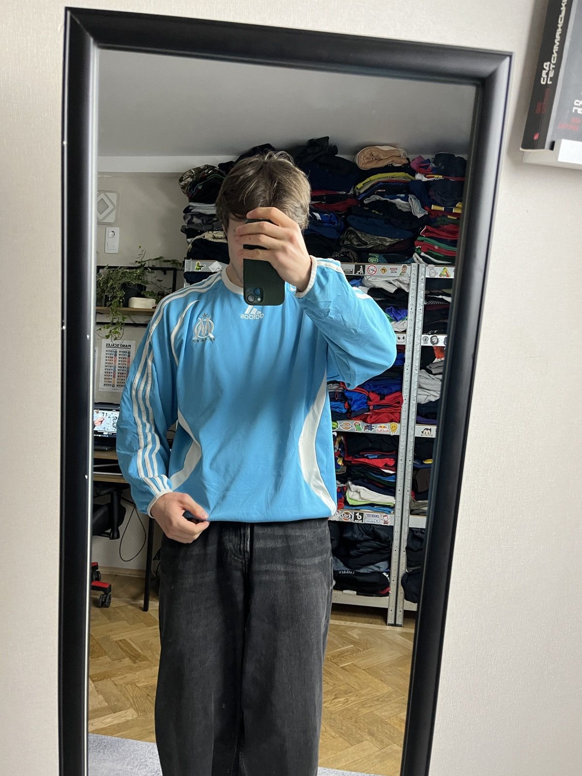 Adidas Adidas Olympique Marseille 00’s Blue Sweatshirt Blokecore Size US M / EU 48-50 / 2 - 3 Thumbnail