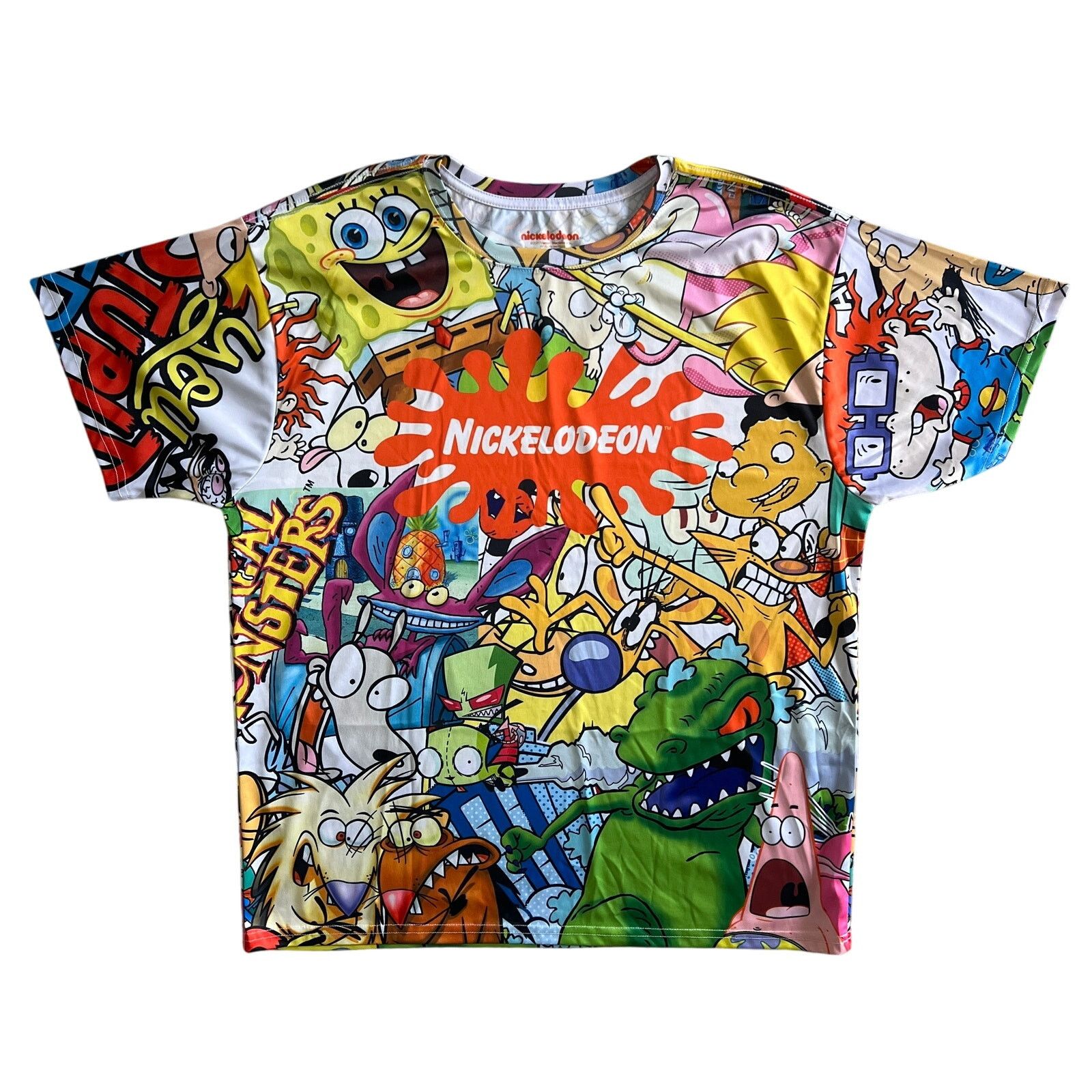 Nickelodeon Nickelodeon Cartoon Collage Tee L – All Over Print Graphic Size US L / EU 52-54 / 3 - 1 Thumbnail