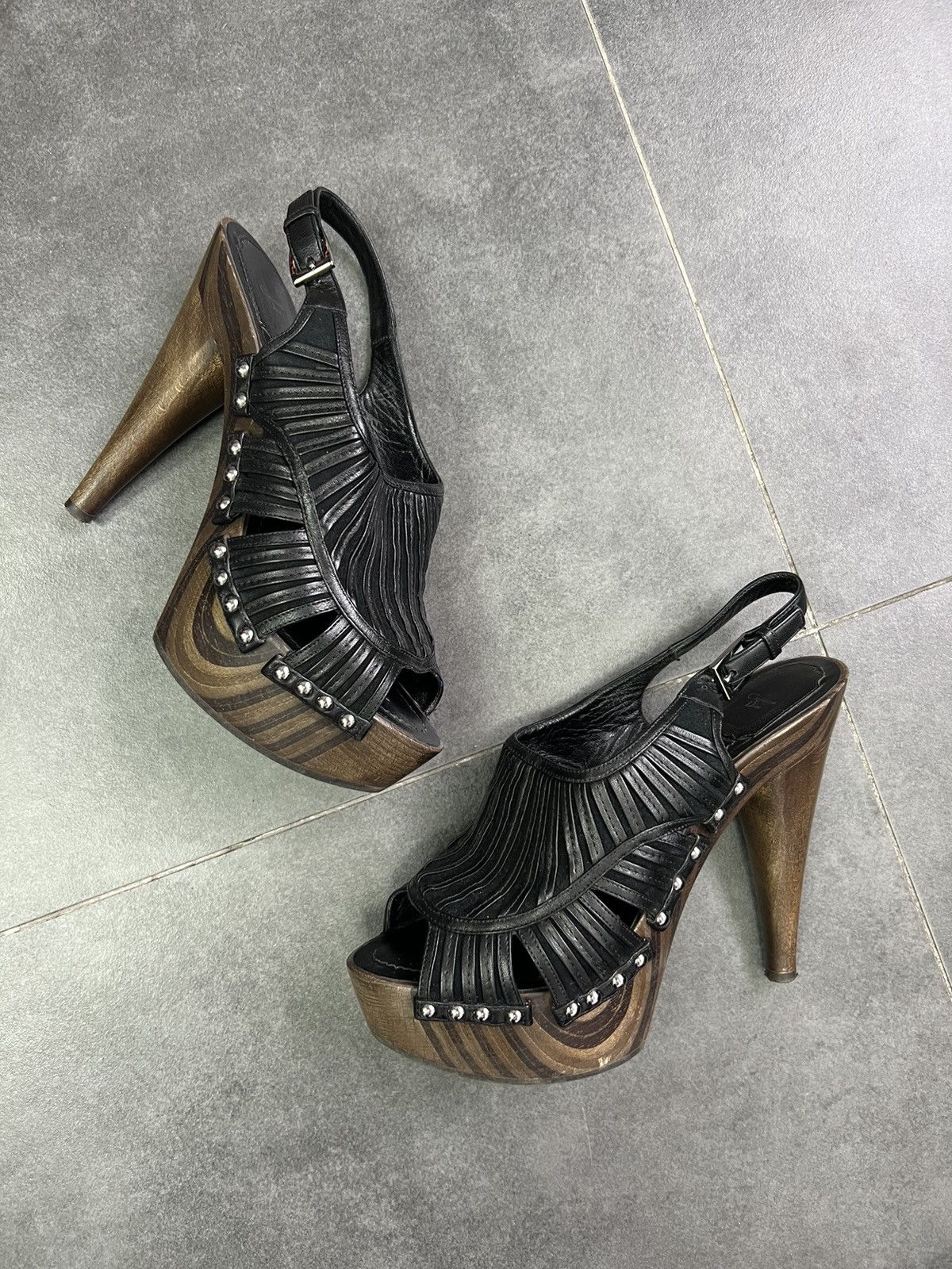 Dior Archive Dior John Galliano couchette y2k heels sandals Size US 8.5 / IT 38.5 - 1 Thumbnail