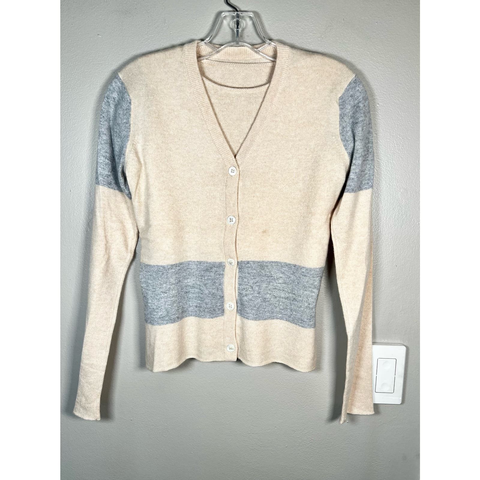 image of Lucien Pellat Finet Cashmere Sweater & Cardigan Size S in Beige, Women's