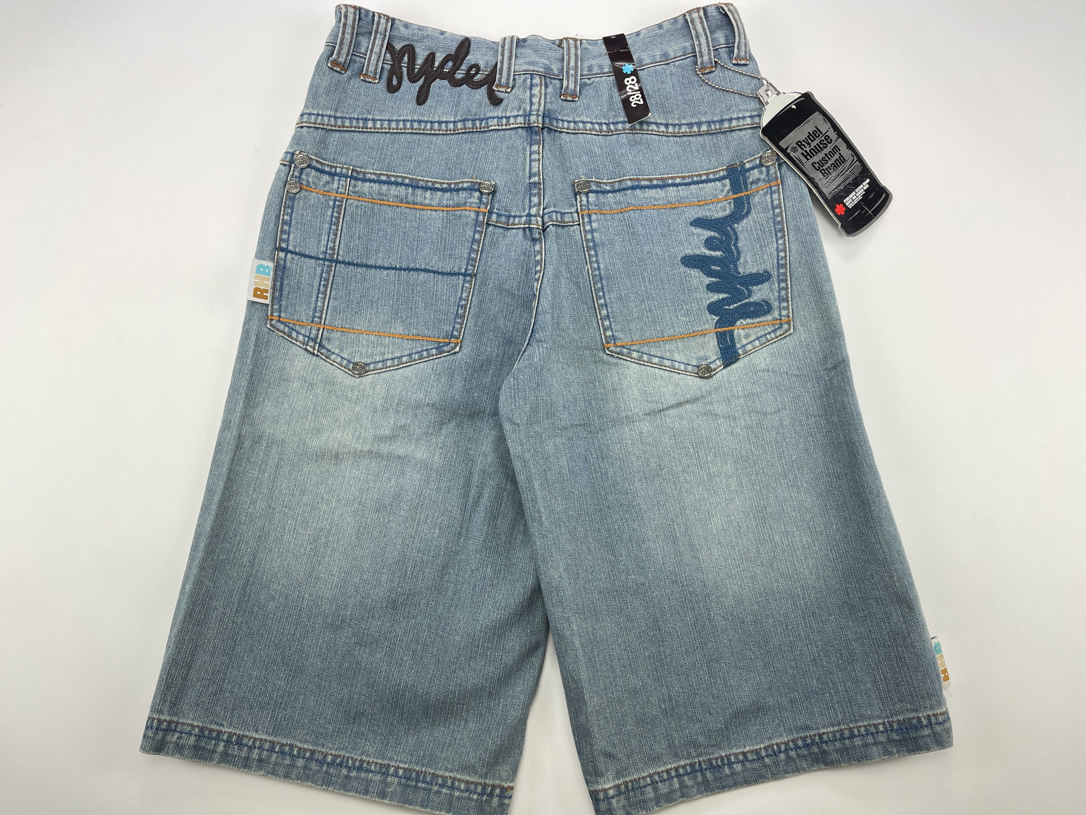 Vintage Rydel House shorts, vintage jeans 90s hip hop 1990s baggy 28 Size US 28 / EU 44 - 1 Thumbnail