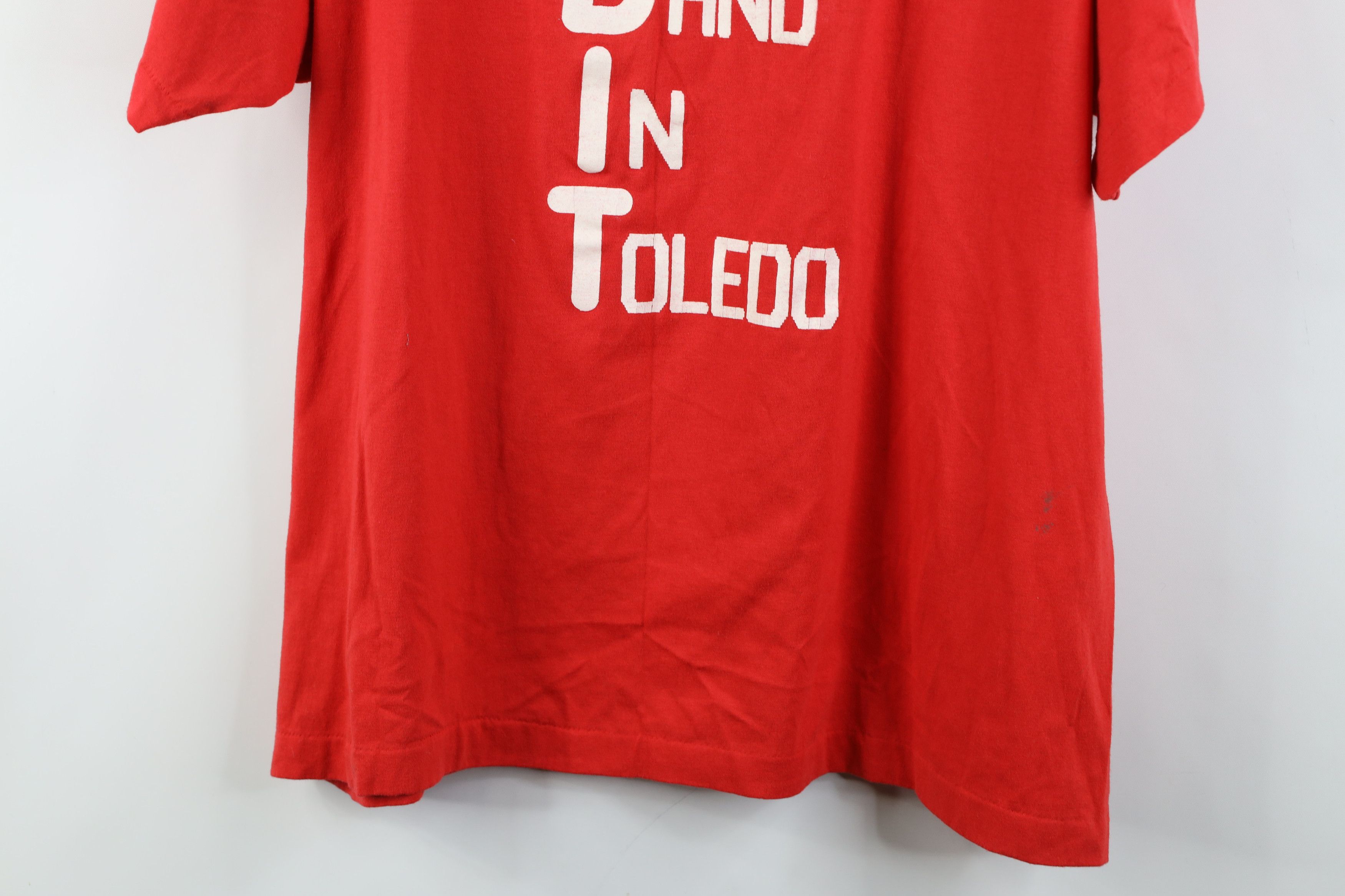Vintage Vintage 80s 90s School Ram Band Toledo Ohio T-Shirt Red USA Size US XXL / EU 58 / 5 - 14 Thumbnail