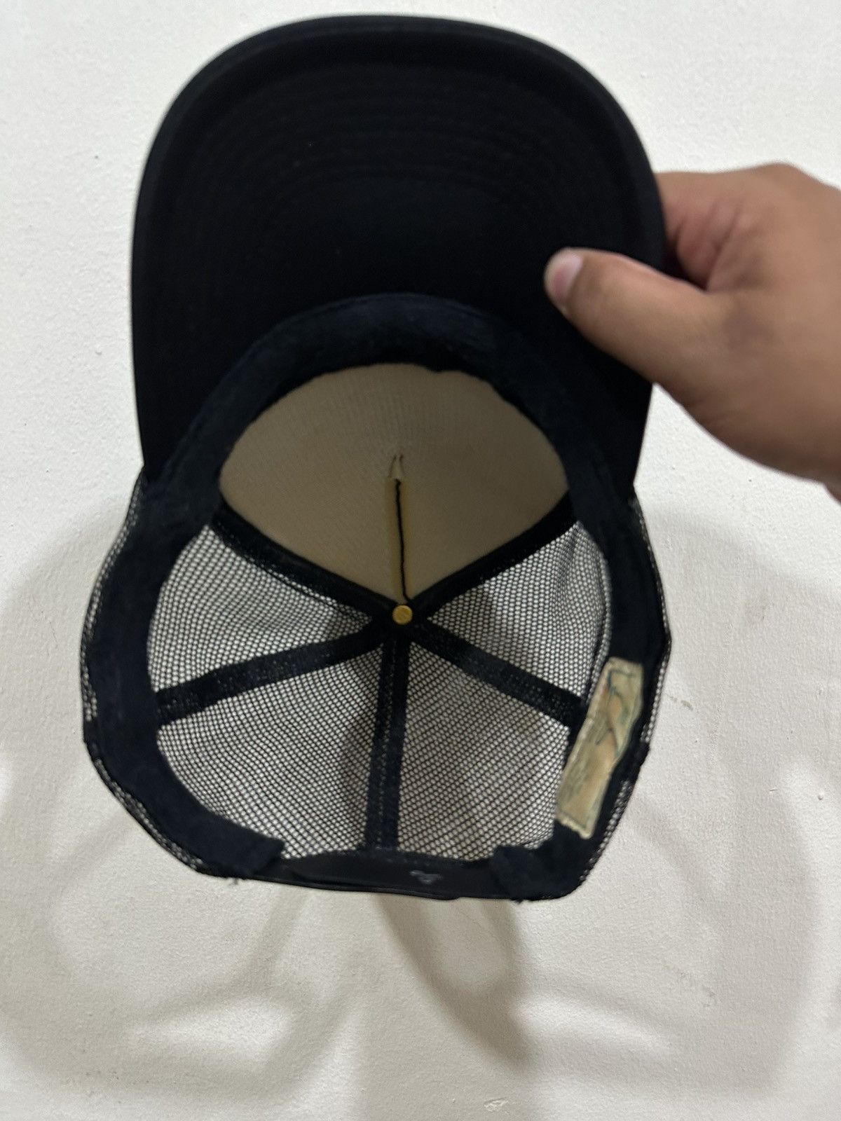 Japanese Brand VTG Skull RhinestoneTrucker Hat Size ONE SIZE - 4 Thumbnail
