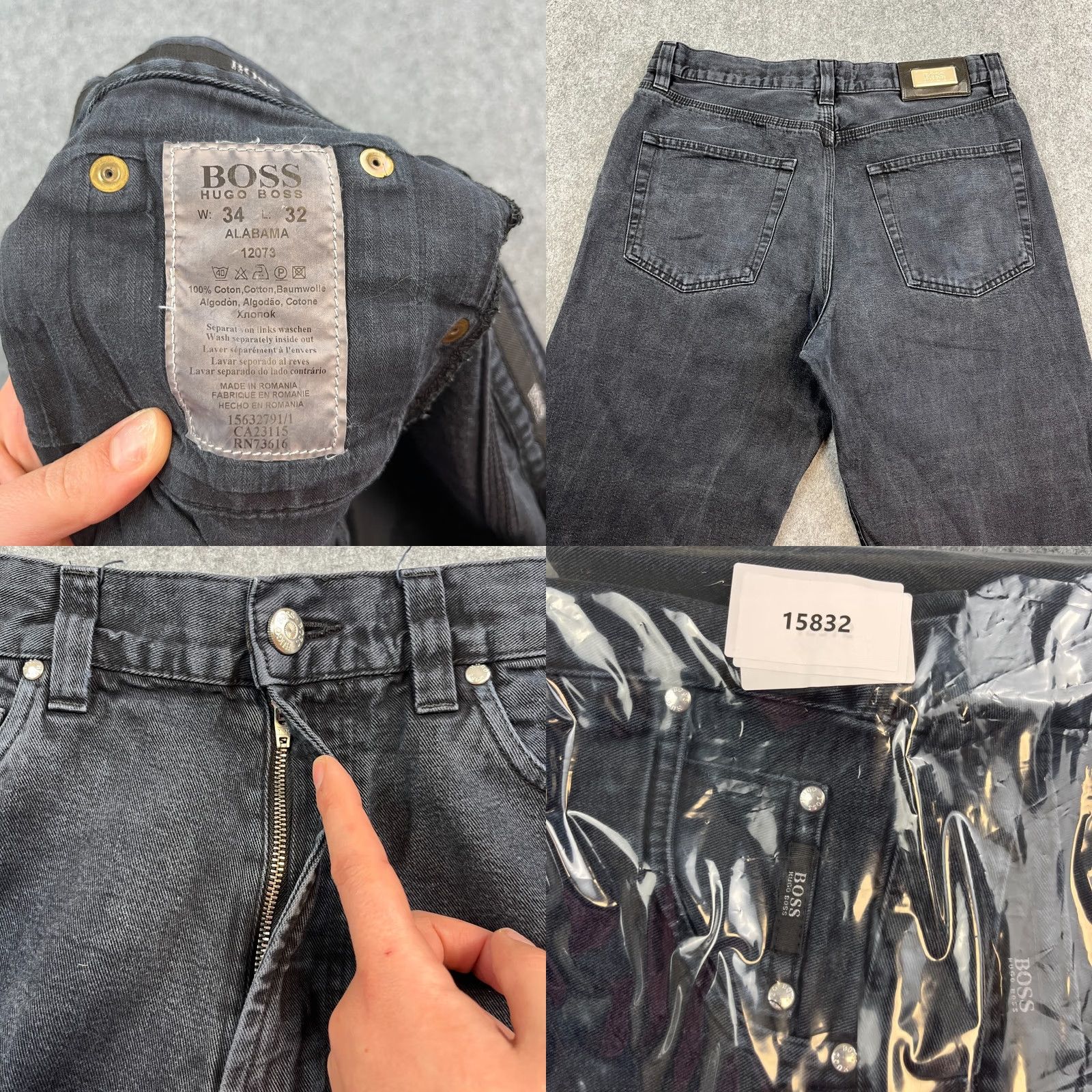 Hugo Boss VINTAGE Hugo Boss Jeans 32 32 Dark Wash Blue Regular Straight Alabama Mens Size US 32 / EU 48 - 8 Thumbnail