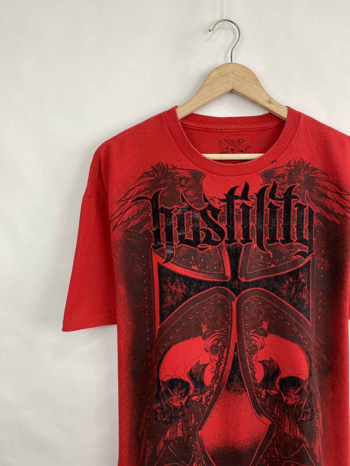 Affliction 🇺🇸💀 Rare Hostility Chemistry Skull USA Y2K Affliction Style Size US XL / EU 56 / 4 - 2 Thumbnail