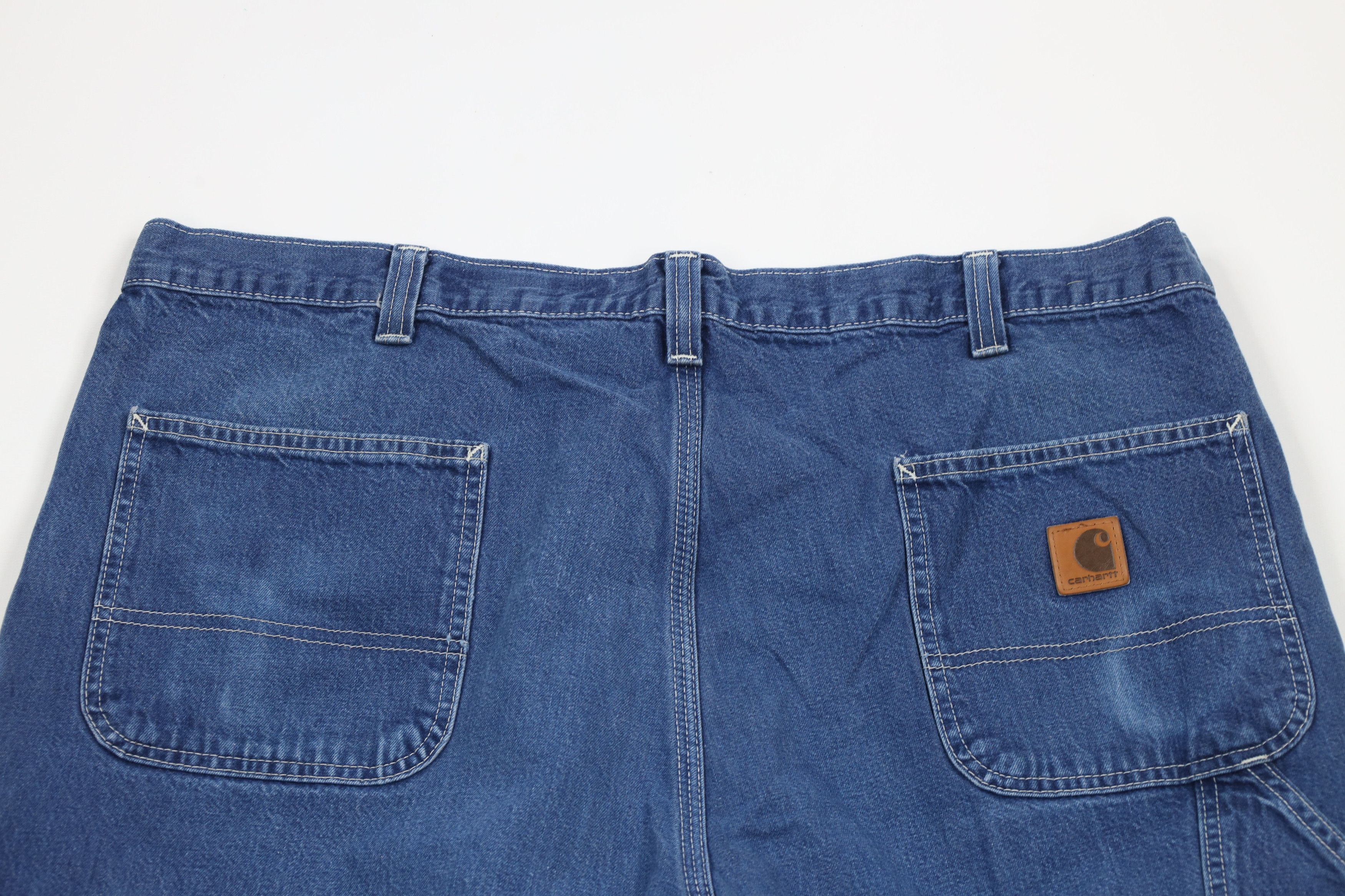 Carhartt × Vintage Vintage Carhartt Out Wide Leg Dungaree Denim Jeans Blue Size US 40 / EU 56 - 9 Thumbnail