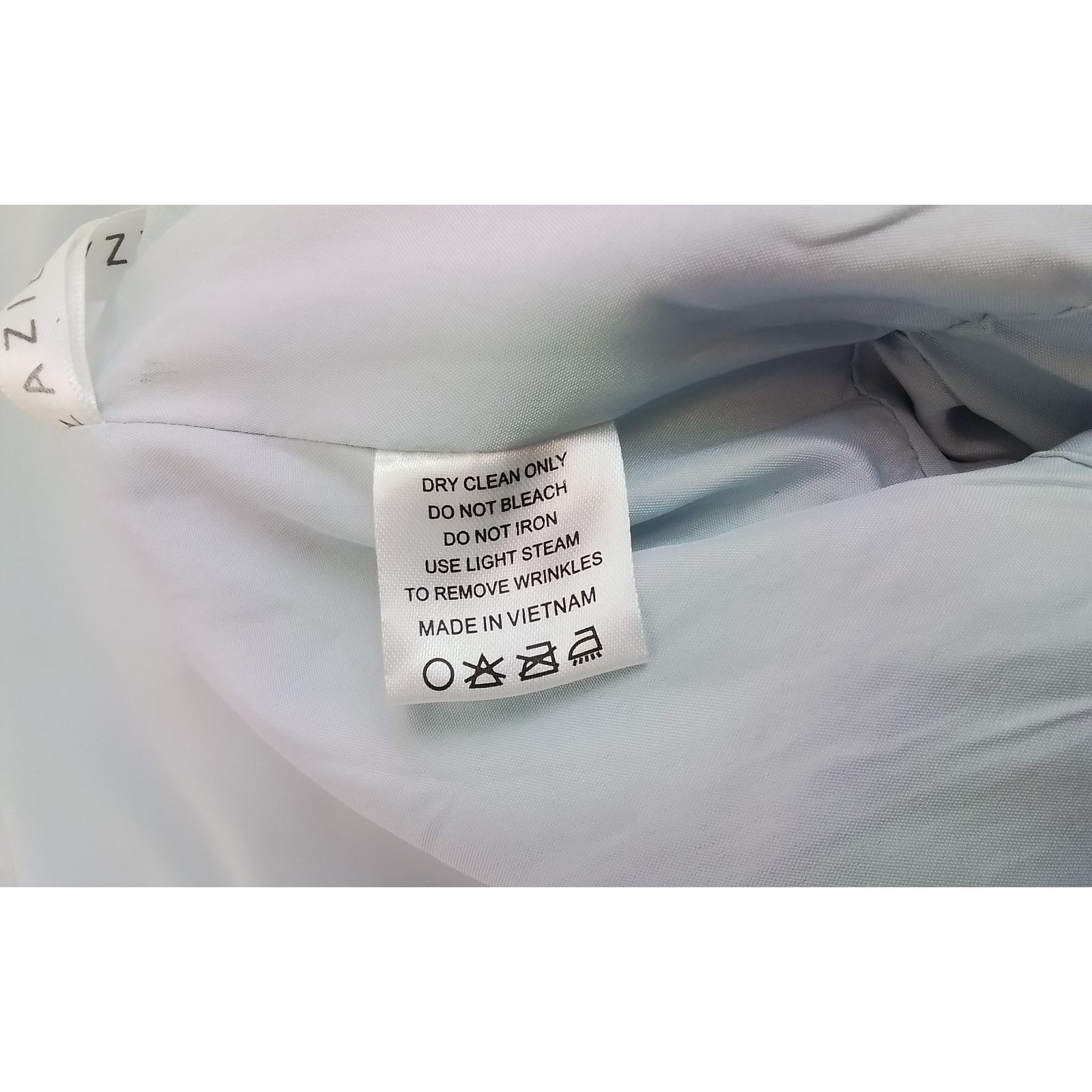 Other Azazie Racerback Aline Formal Dress Women's 10 Baby Blue Size L / US 10 / IT 46 - 8 Thumbnail