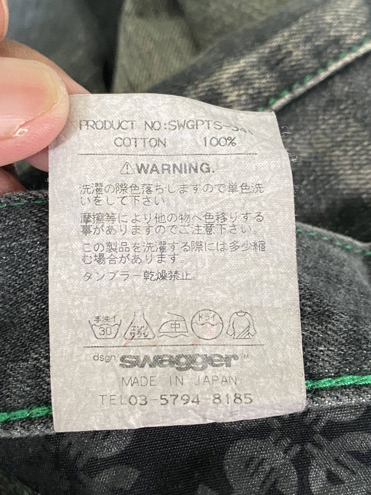 Swagger Vintage SWAGGER Distressed Heather Black W34” Size US 34 / EU 50 - 18 Thumbnail