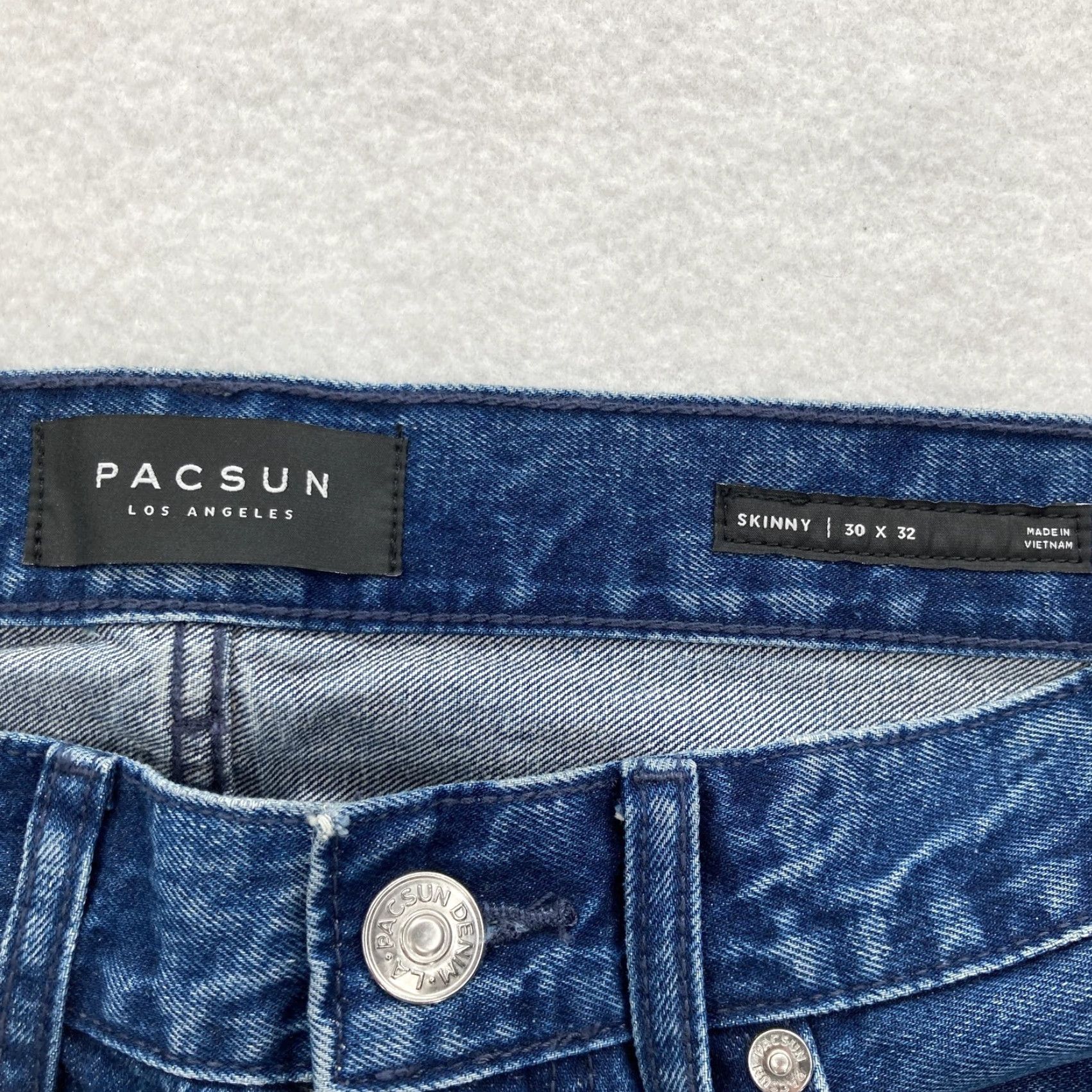 Pacsun PacSun Jeans Mens 30x32 Blue Skinny Fit Denim 5-Pocket Zip Fly Casual Classic Size US 30 / EU 46 - 4 Thumbnail