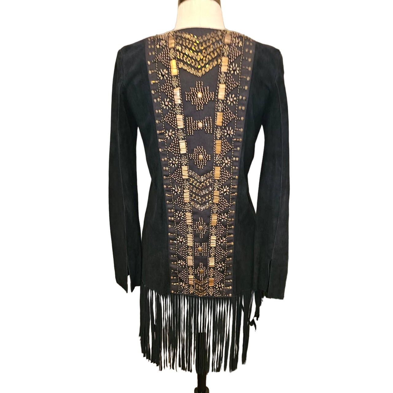 Free People New Free People CLEOBELLA Taylor Jacket $739 FRINGED SUEDE Size S / US 4 / IT 40 - 9 Thumbnail