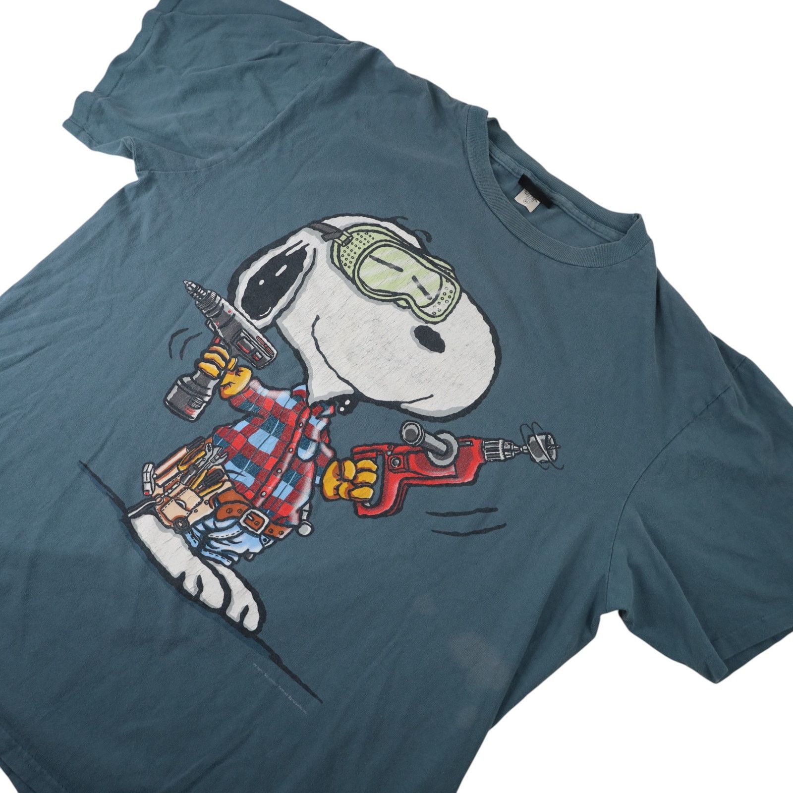 Peanuts × Vintage VTG Peanuts Snoopy "Real Dogs Don't Need Instructions" T Size US XL / EU 56 / 4 - 2 Thumbnail