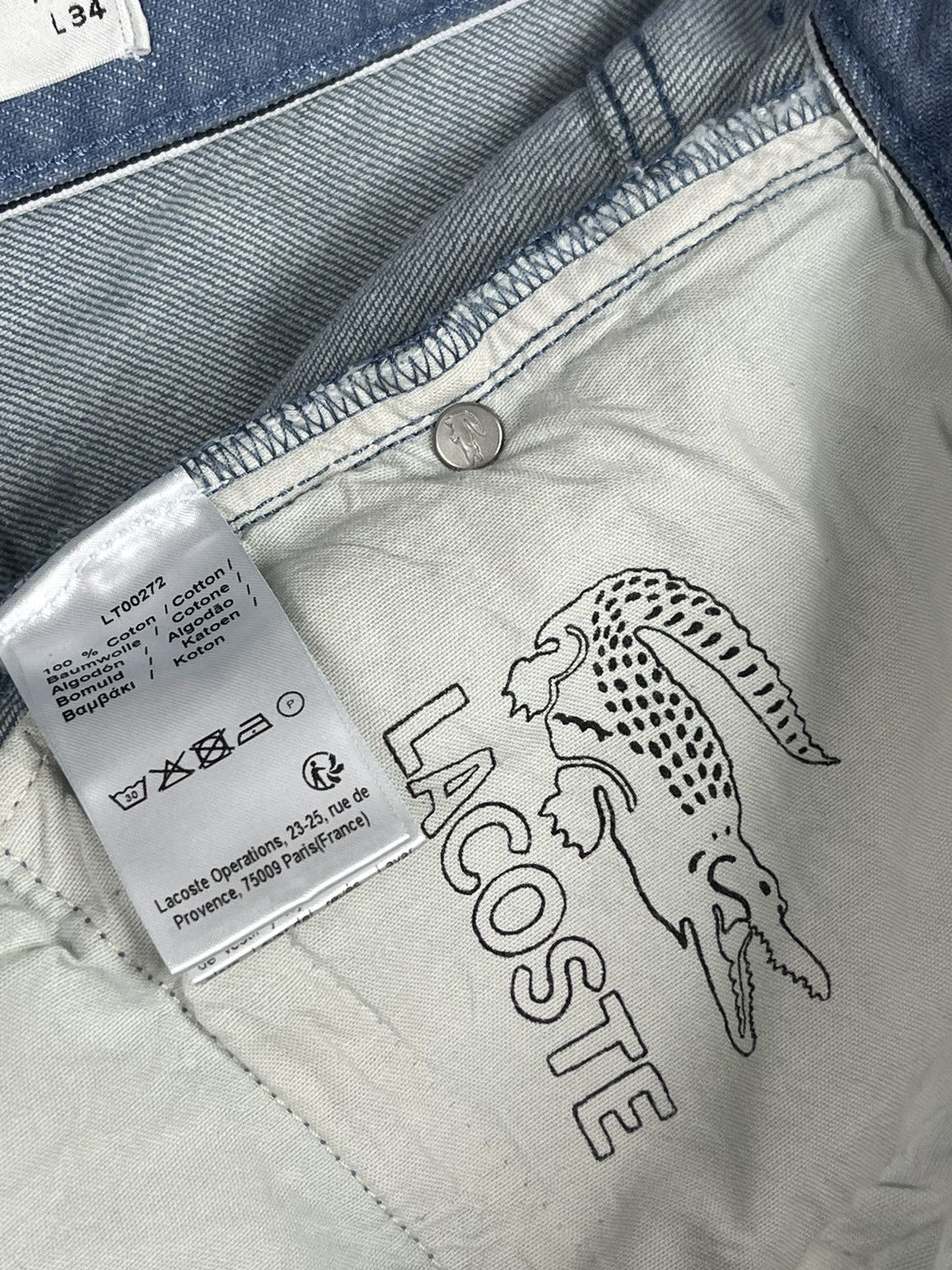 Lacoste Lacoste Slim Fit Light Blue Luxury Jeans Men’s Size W32 L34 Size US 34 / EU 50 - 15 Thumbnail