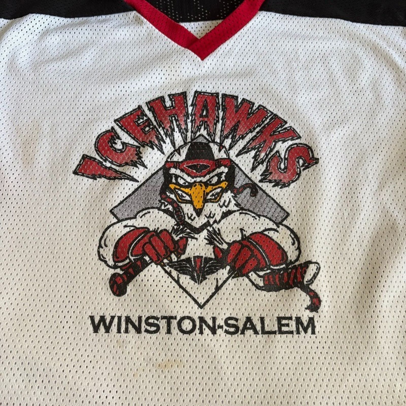Vintage Vintage Winston Salem Icehawks Hockey Jersey Mens Size XL Size US XL / EU 56 / 4 - 3 Thumbnail