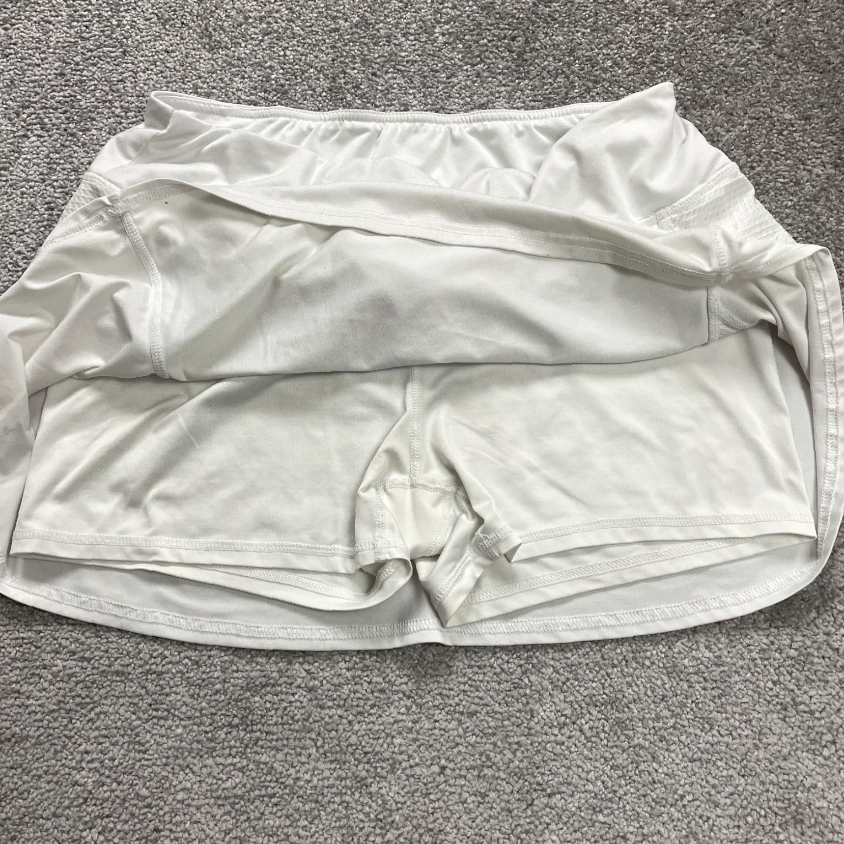 Vintage HEAD Skort Short Mini Womens L White Athleisure Sports Skirt Casual Outdoor Size 36" / US 14 / IT 50 - 3 Thumbnail