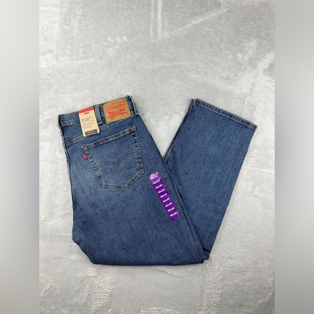 Levi's Levi's 514 NWT Straight Leg 40 Waist 30 Length Blue Cotton Size US 40 / EU 56 - 1 Thumbnail