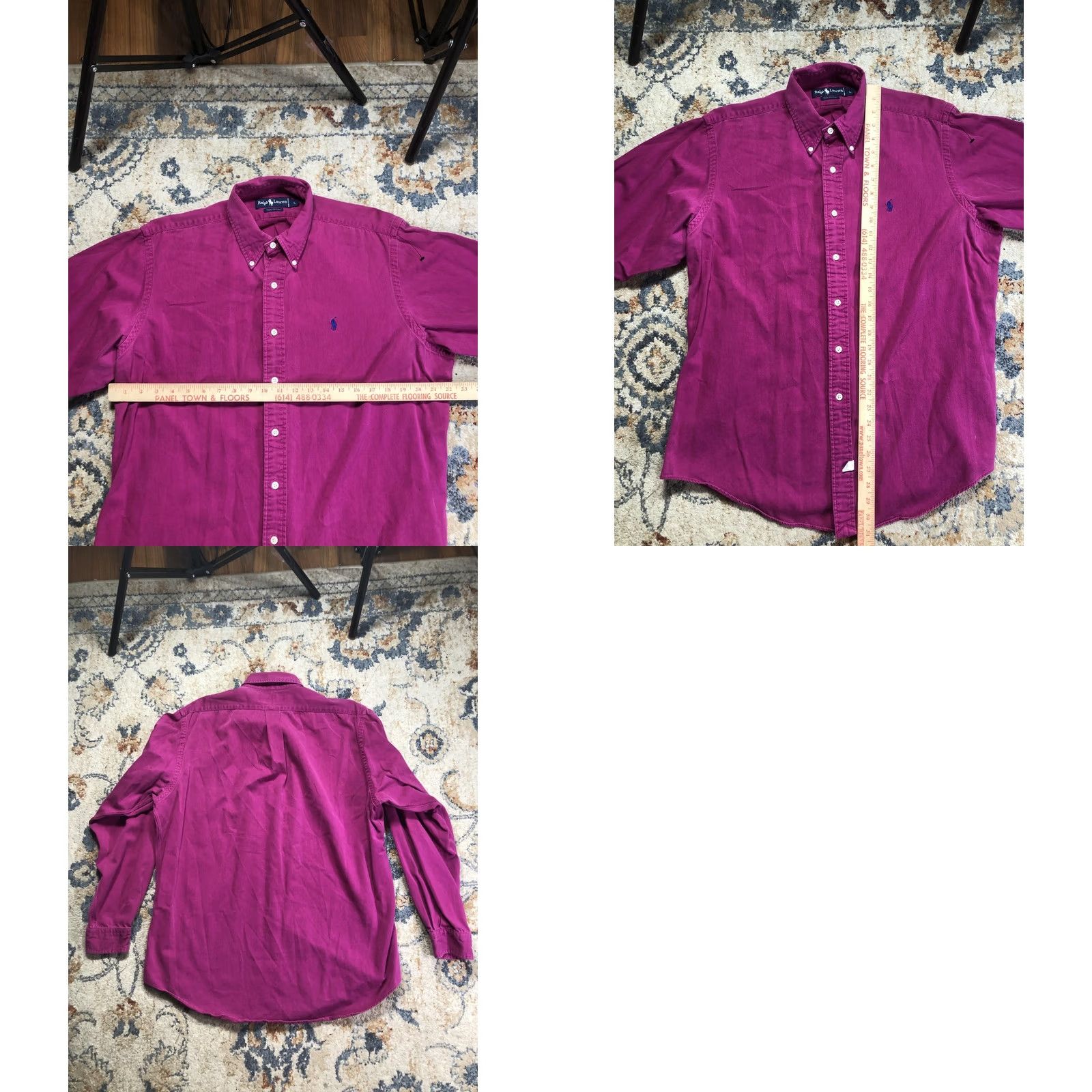 Ralph Lauren Ralph Lauren Shirt Mens Large Purple Solid Twill Long Sleeve Button Down Pony Size US L / EU 52-54 / 3 - 8 Thumbnail