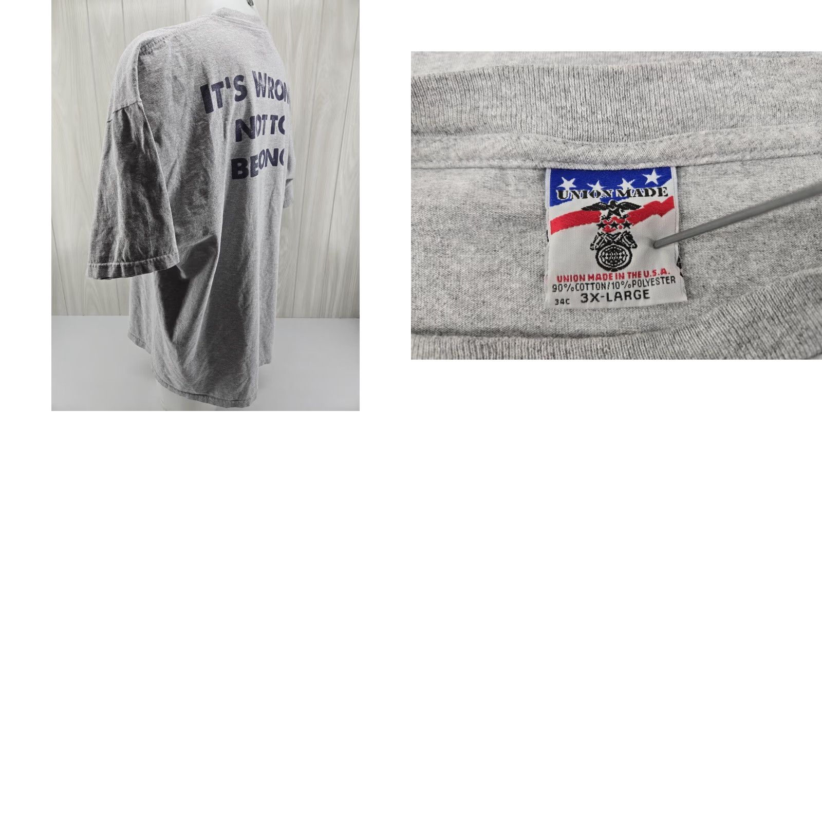 Vintage VINTAGE United Steelworkers USW Local 1535 Barton AL T shirt 3XL Union Made Size US XXL / EU 58 / 5 - 9 Thumbnail