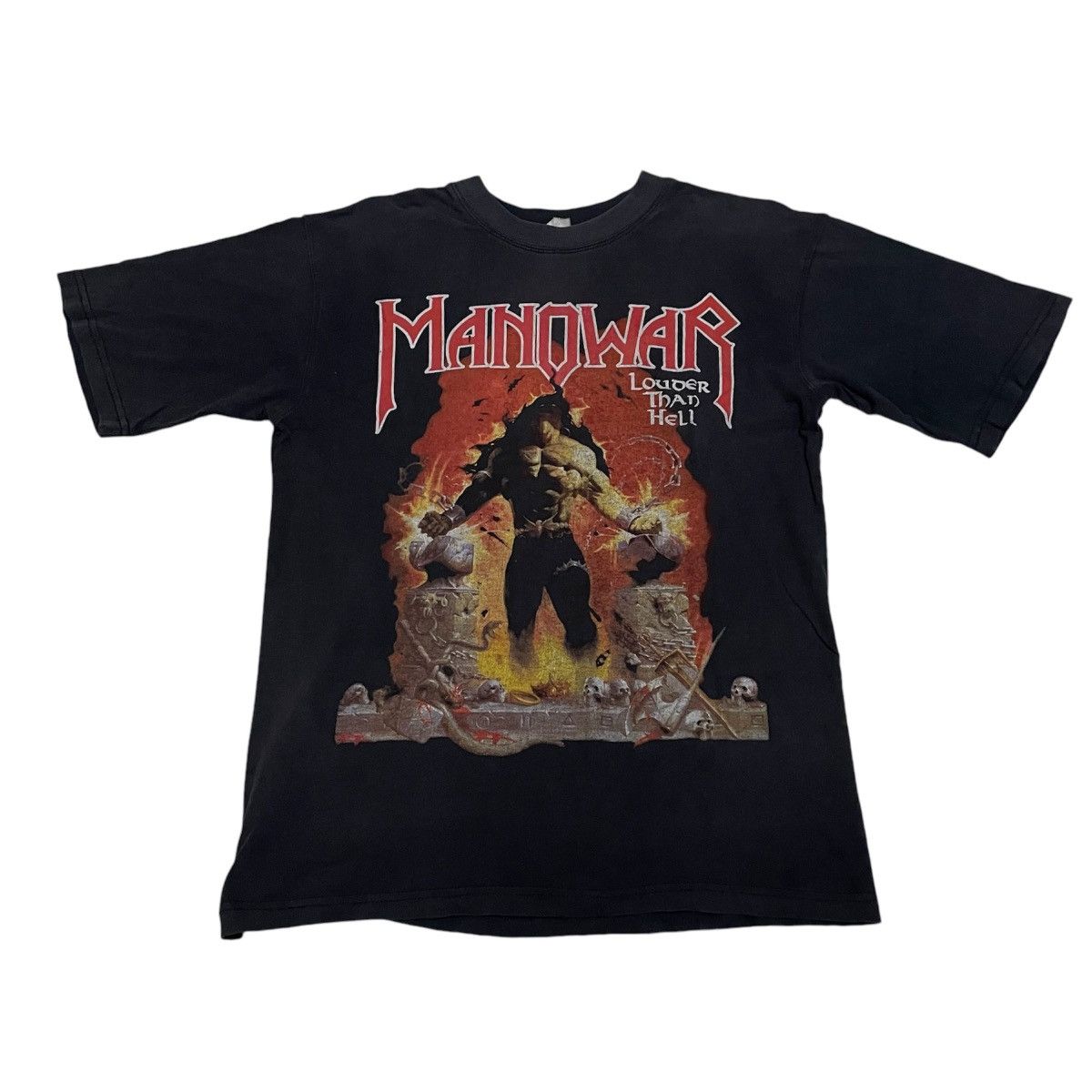 Band Tees × Vintage Vintage Euro Manowar Tee Size US M / EU 48-50 / 2 - 1 Thumbnail