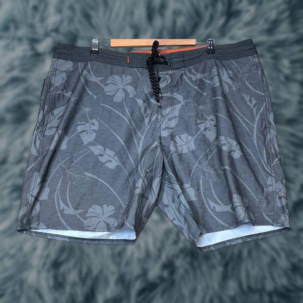 Quiksilver Quiksilver Waterman Board Shorts Men 40 Gray Hawaiian Summer Beach Lifeguard Surfing Swimming Back Pocket Drawstring Regular Adult Men's Bottom Size US 40 / EU 56 - 1 Thumbnail