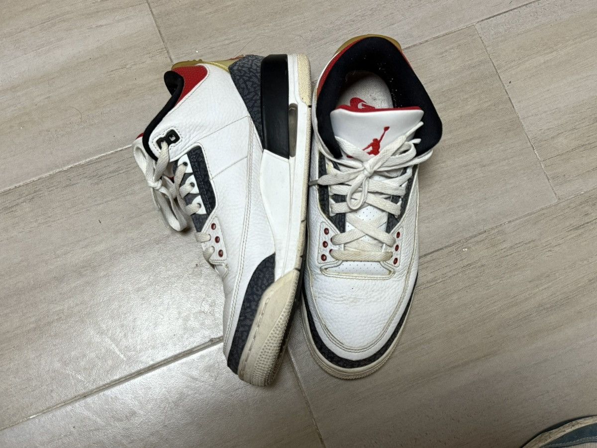 Jordan Brand Nike Air Jordan 3 “Denim Fire Red” Size US 9.5 / EU 42-43 - 6 Thumbnail