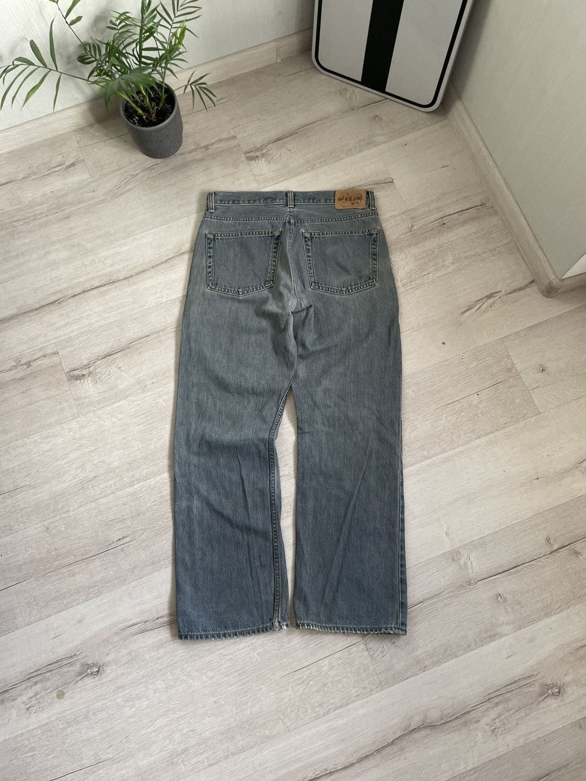 Gap Vintage Washed Gap Jeans Baggy Boot Cut Fit Grunge Y2k Opium Size US 33 - 10 Thumbnail