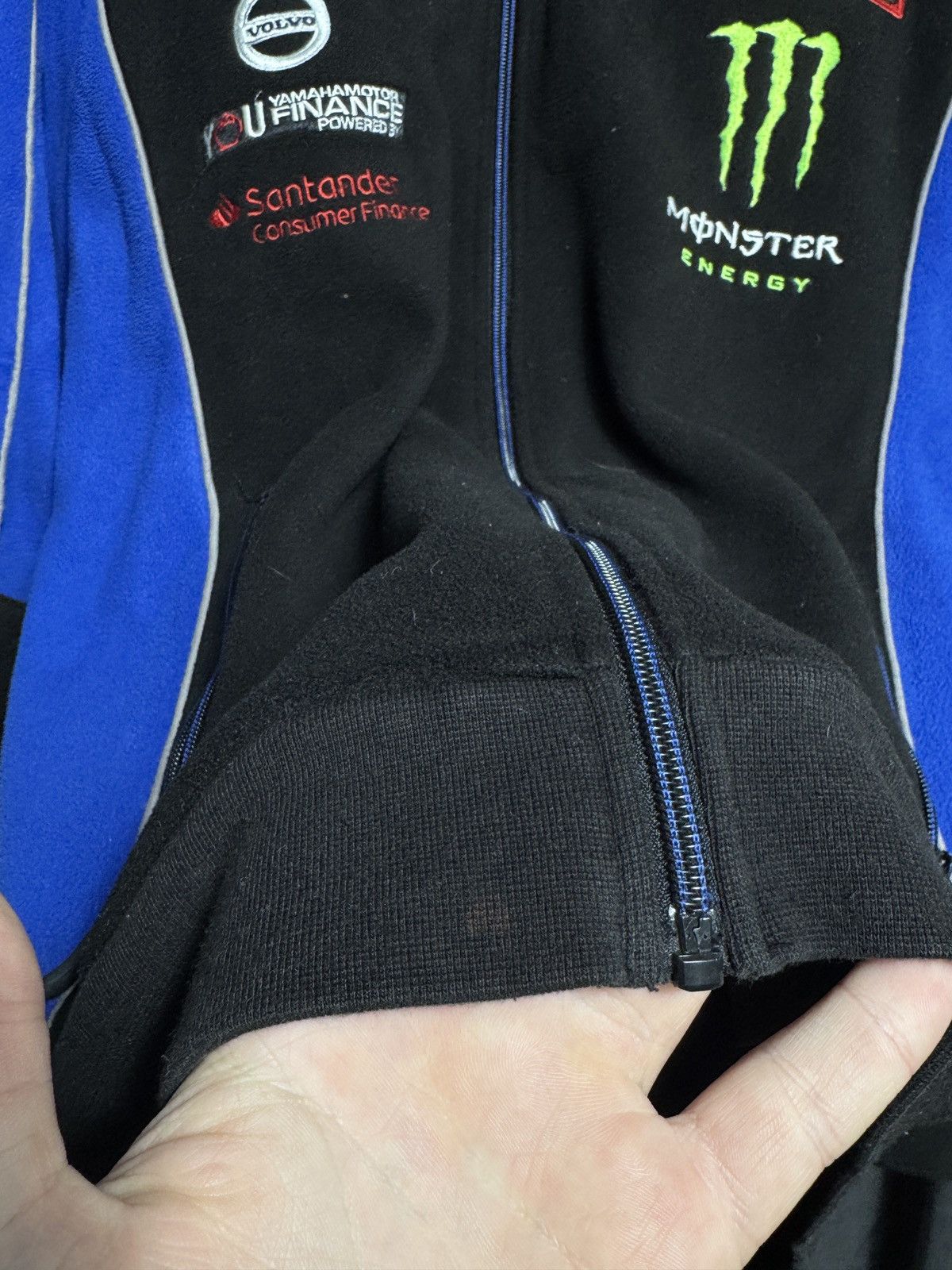 Japanese Brand × Vintage Rare Nascar Monster Energy Tech3 Racing Fleece Jacket Size US L / EU 52-54 / 3 - 4 Thumbnail