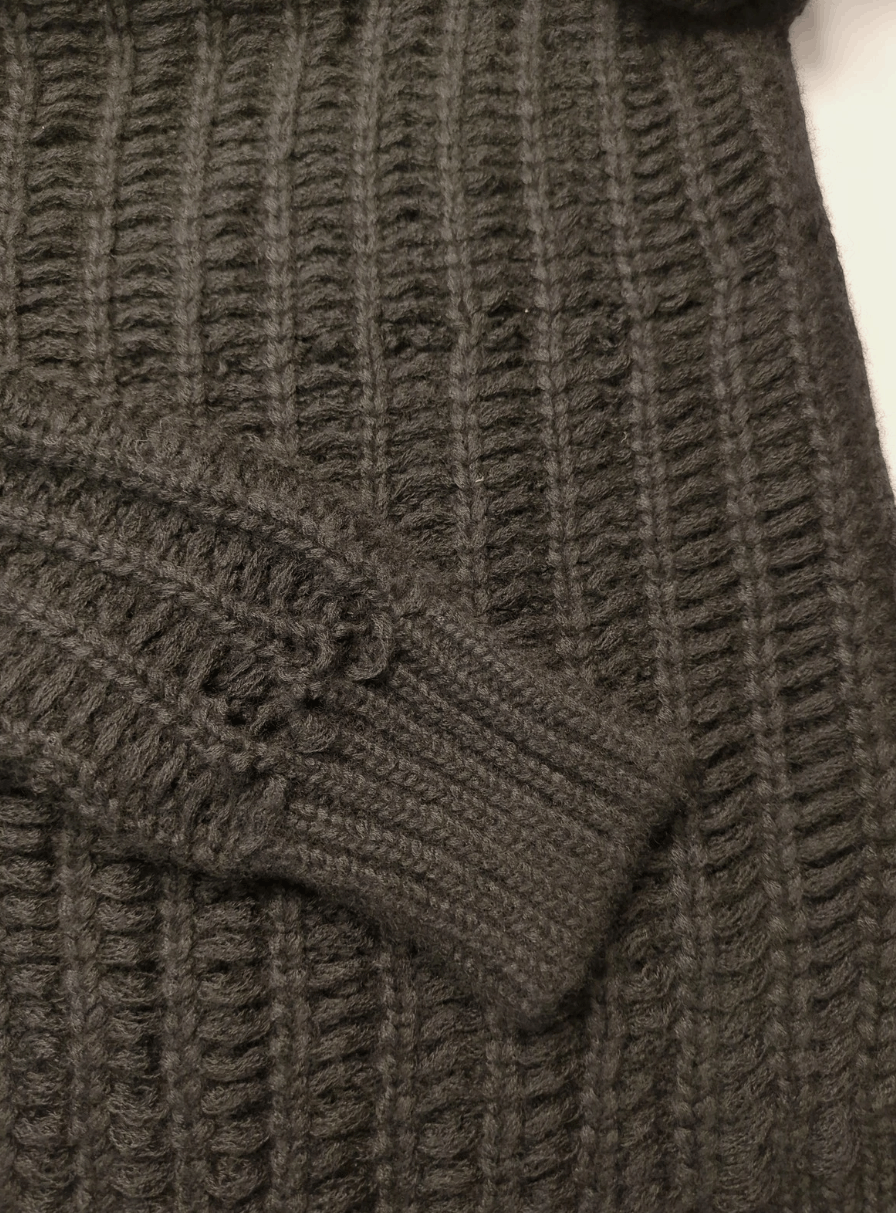 Rick Owens RICK OWENS Cashmere & Wool Cable Cardigan Size US M / EU 48-50 / 2 - 6 Thumbnail