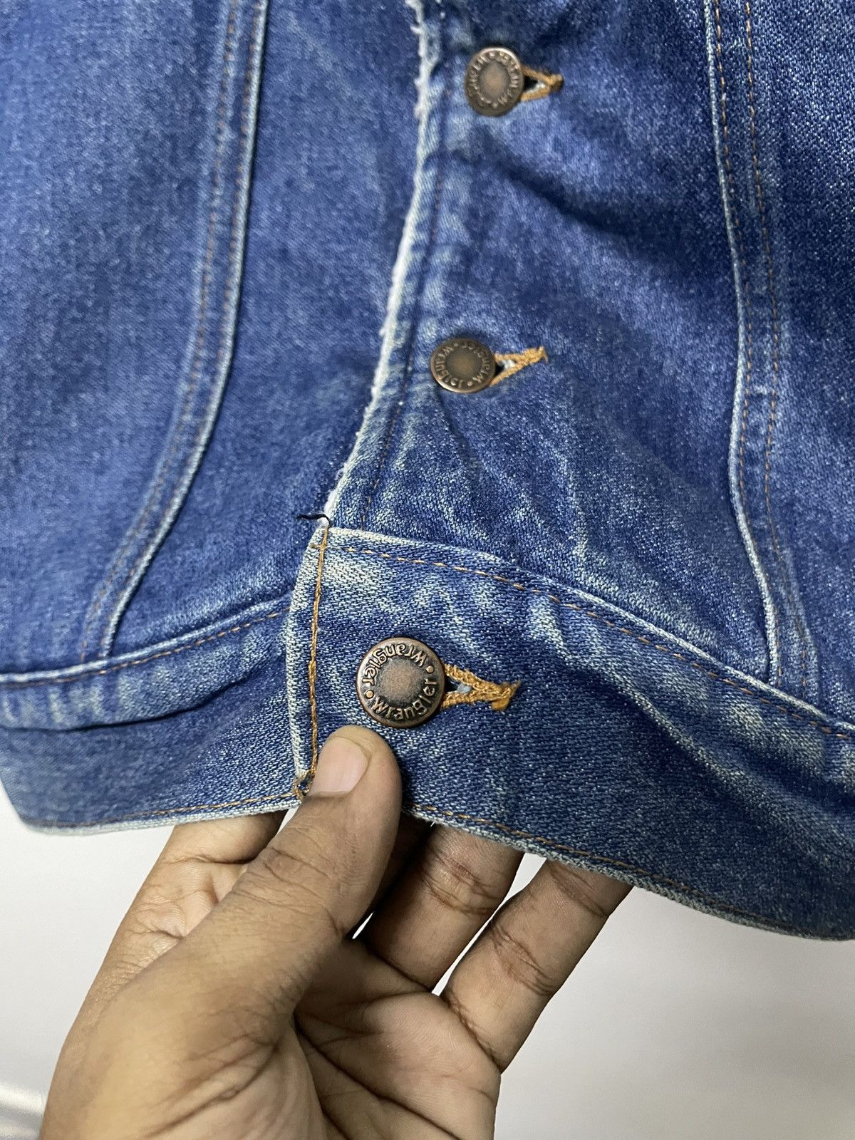 Wrangler 80s WRANGLER SHERPA FLEECE WESTERN DENIM JACKET RARE Size US M / EU 48-50 / 2 - 11 Thumbnail