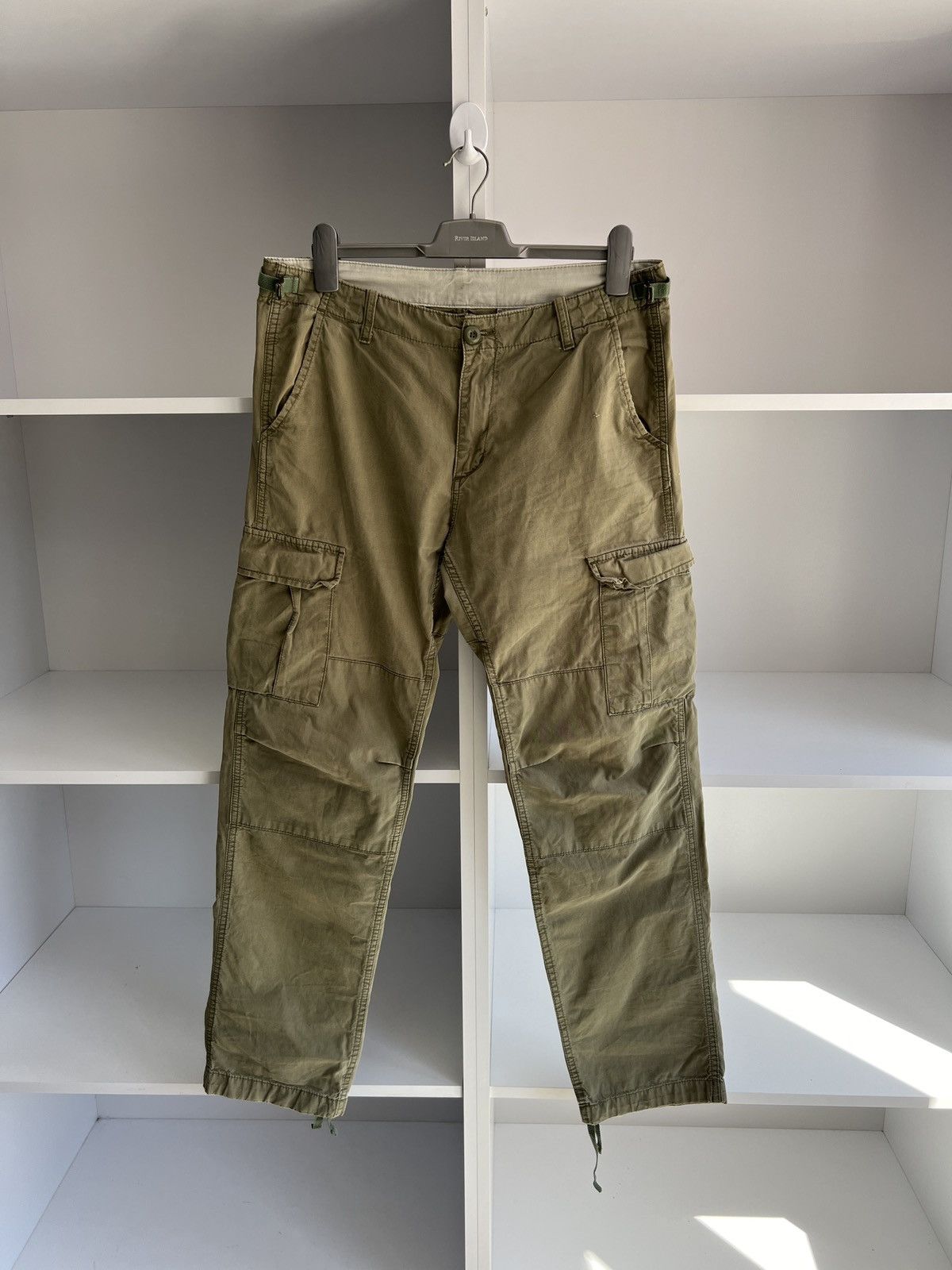 Carhartt × Vintage Vintage Carhartt Cargo Green Pants Size US 33 - 2 Thumbnail