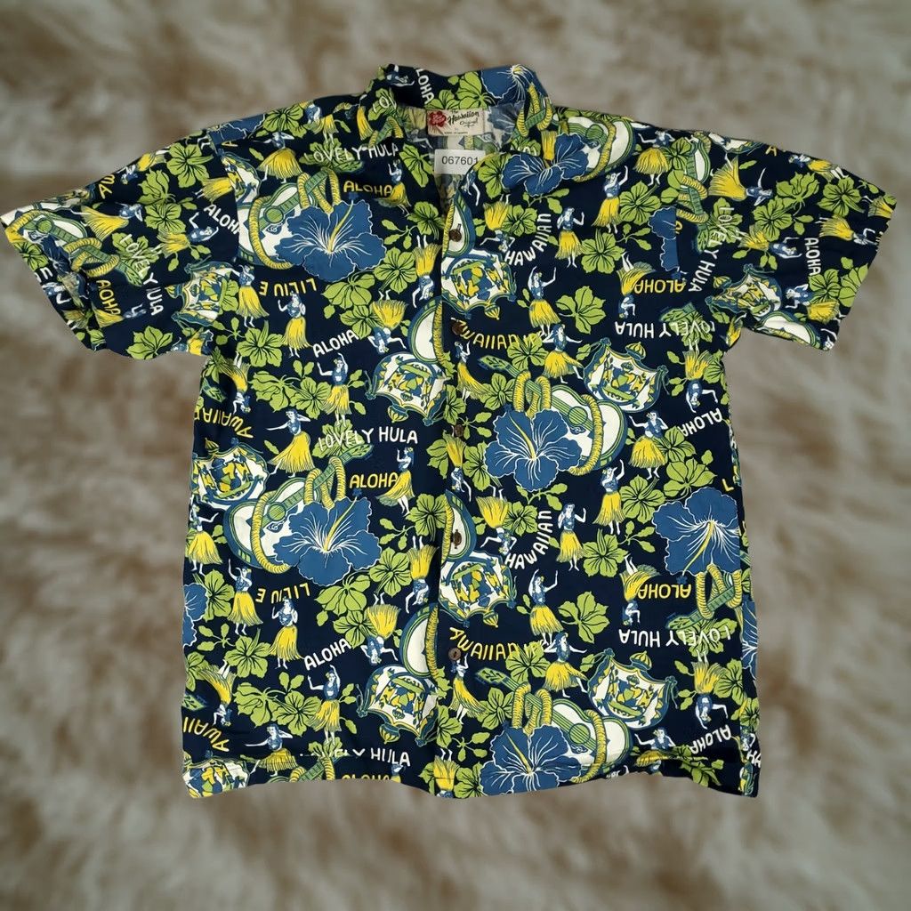 Hilo Hattie Hilo Hattie Shirt Mens XL Blue Floral Hawaiian Button Up Short Sleeve Size US XL / EU 56 / 4 - 1 Thumbnail