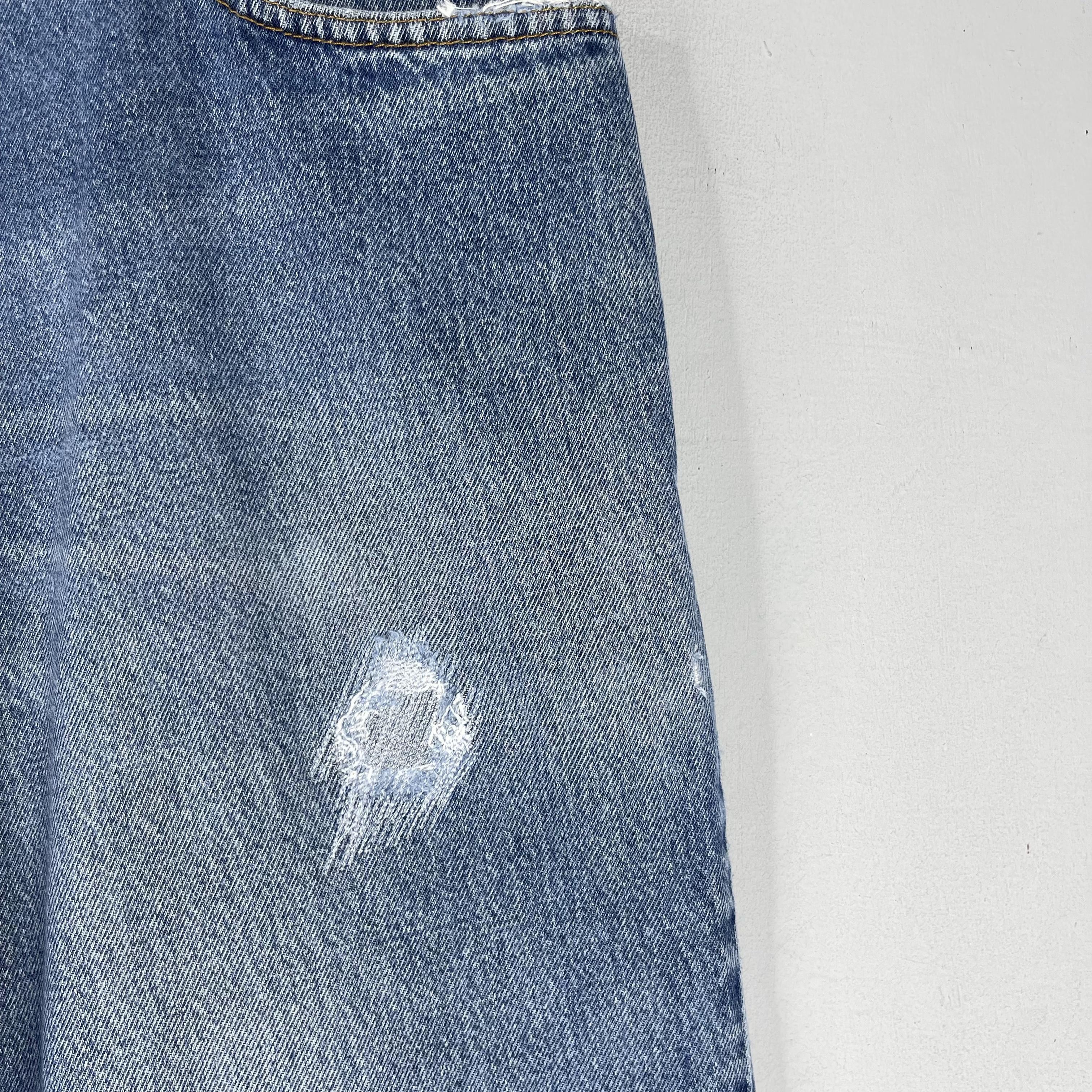 Levi's × Vintage Size 33 Vintage Levis 570 Distressed Reinforced Jeans Size US 33 - 3 Thumbnail