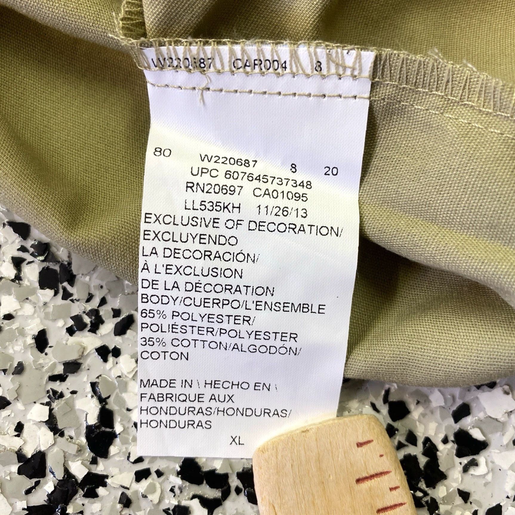 Dickies Dickies Shirt Mens Long Sleeve Work Shirt XL Beige Khaki Pockets Button Up Construction Beige Mens XL Size US XL / EU 56 / 4 - 5 Thumbnail