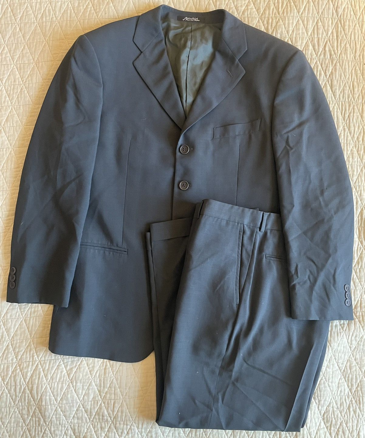 Giorgio Armani MANI Four Button Wool Suit Size 40S - 1 Thumbnail