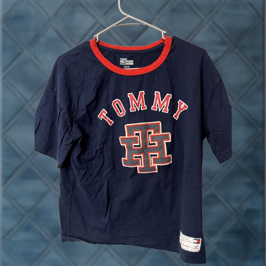 Tommy Hilfiger Tommy Hilfiger Denim Logo Graphic Tee Blue Medium T-Shirt Men Short Sleeve Crew Neck Logo Shirt Regular Fit Cotton Modern Classic Size US M / EU 48-50 / 2 - 1 Thumbnail