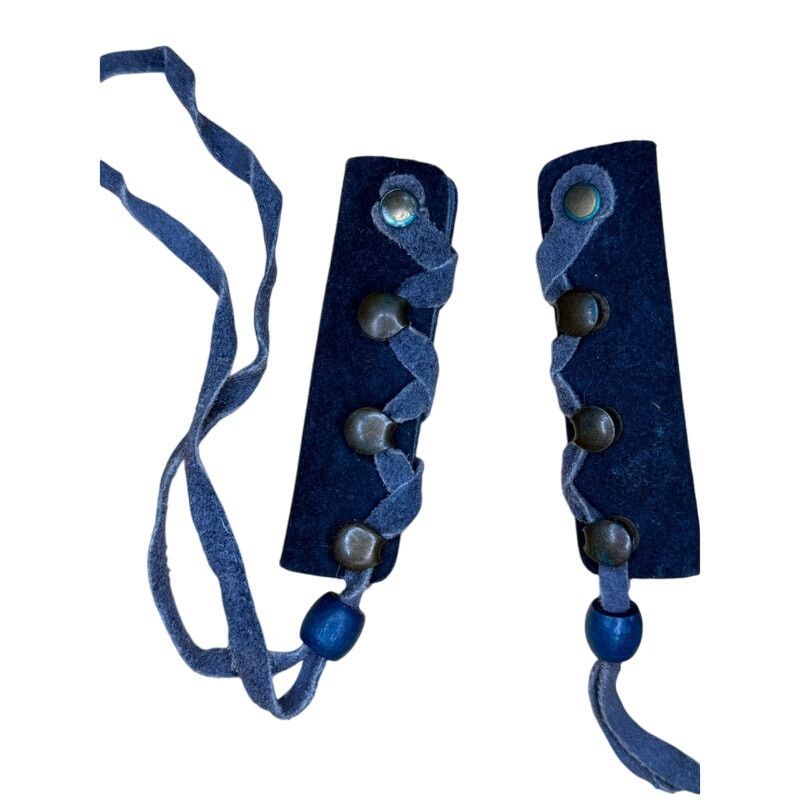 Unknown London Blue Leather Braid Holders Size ONE SIZE - 3 Thumbnail