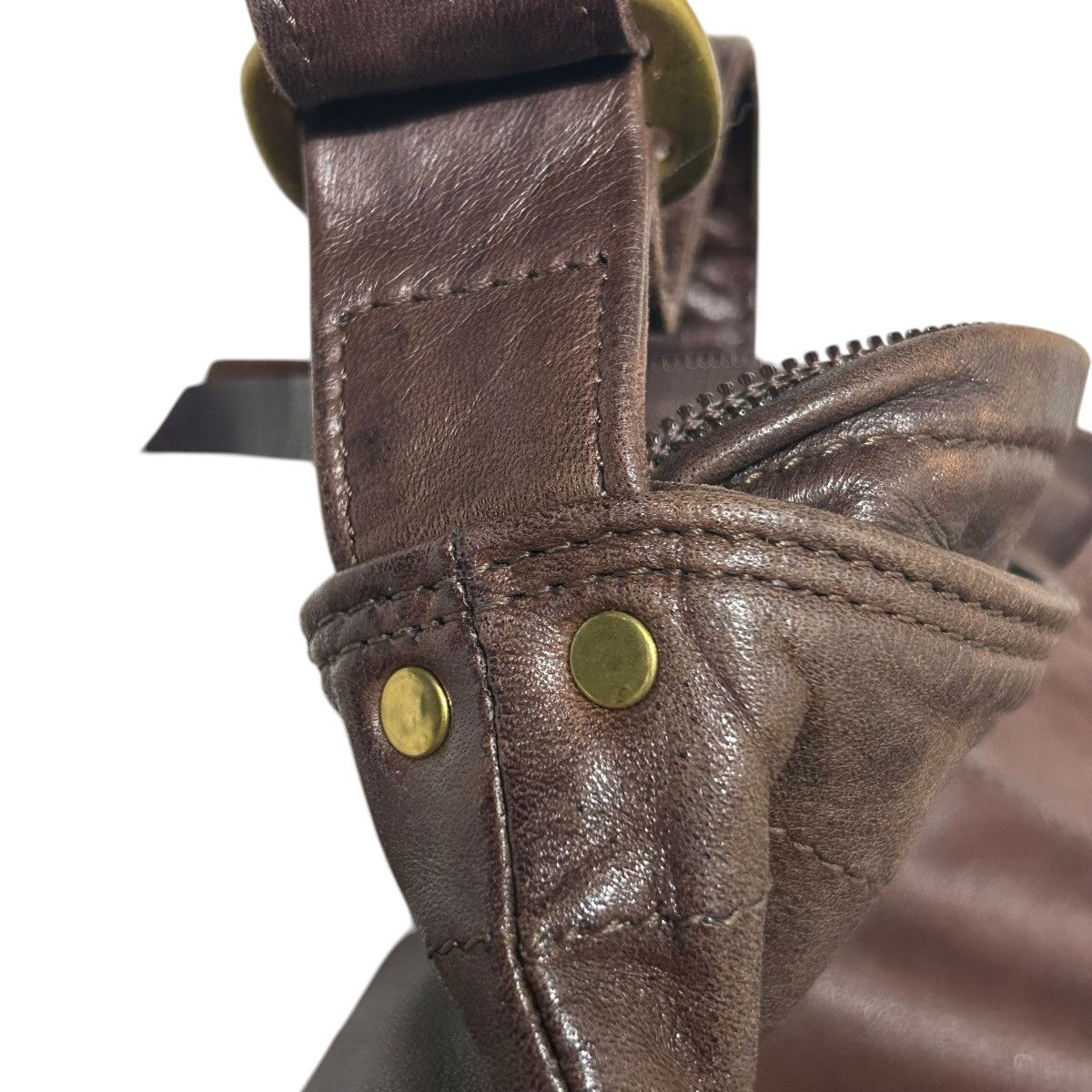 Porter 753 Porter Yoshida leather shoulder bag unisex brown Size ONE SIZE - 24 Thumbnail