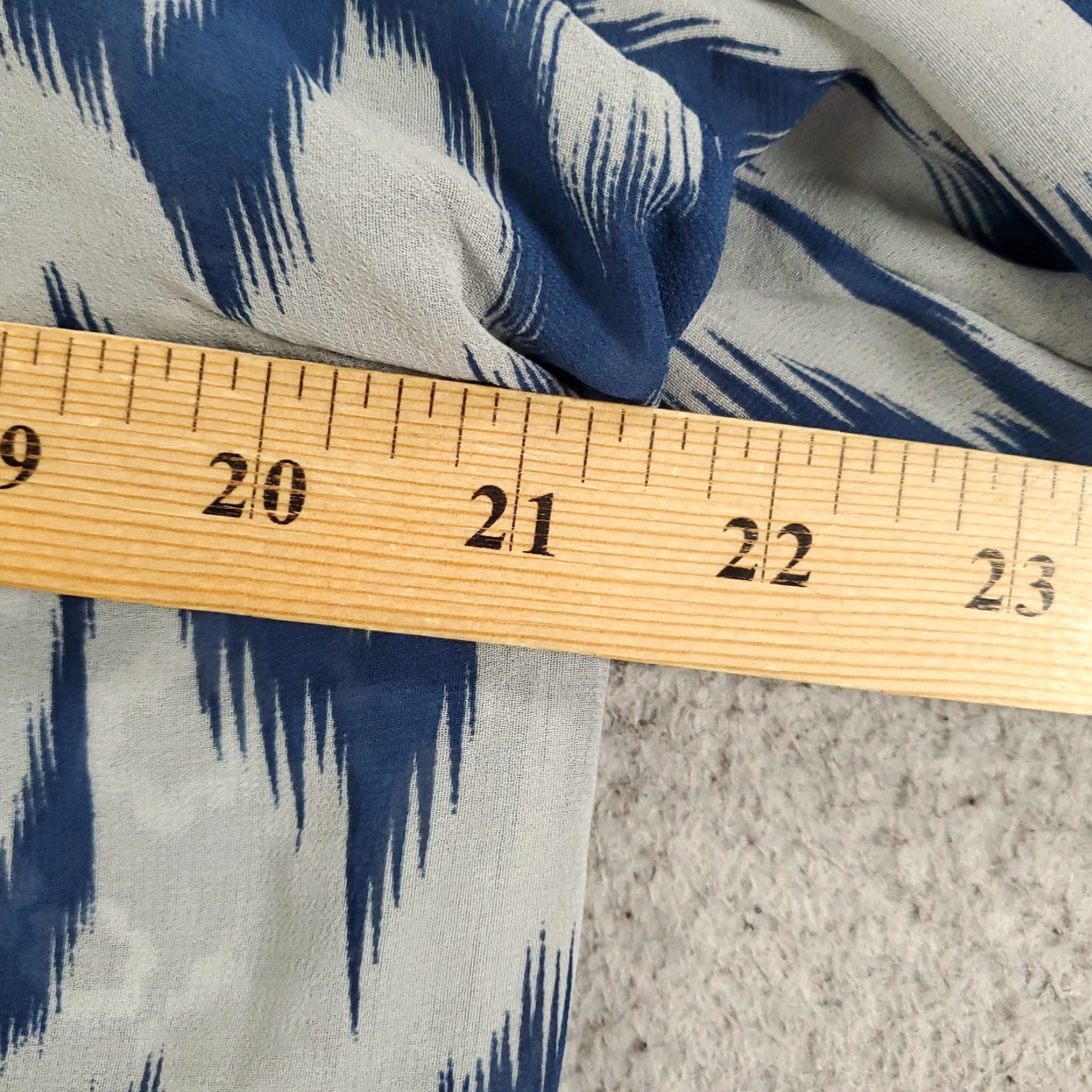 Vintage Figueroa And Flower Blouse Womens Large Blue White Striped Ombre Sheer Popover Size L / US 10 / IT 46 - 4 Thumbnail