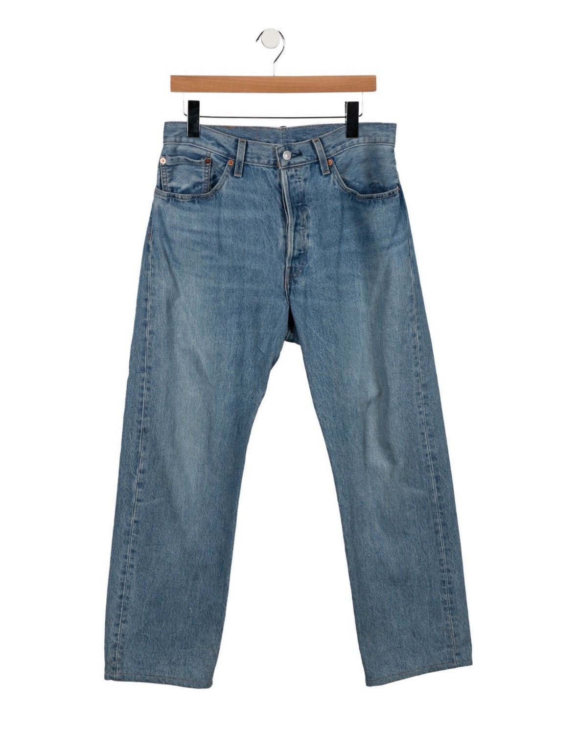 DENIM TEARS × Levi's Denim Tears x Levi’s Peace in My Pocket jeans light wash Size US 34 / EU 50 - 2 Thumbnail