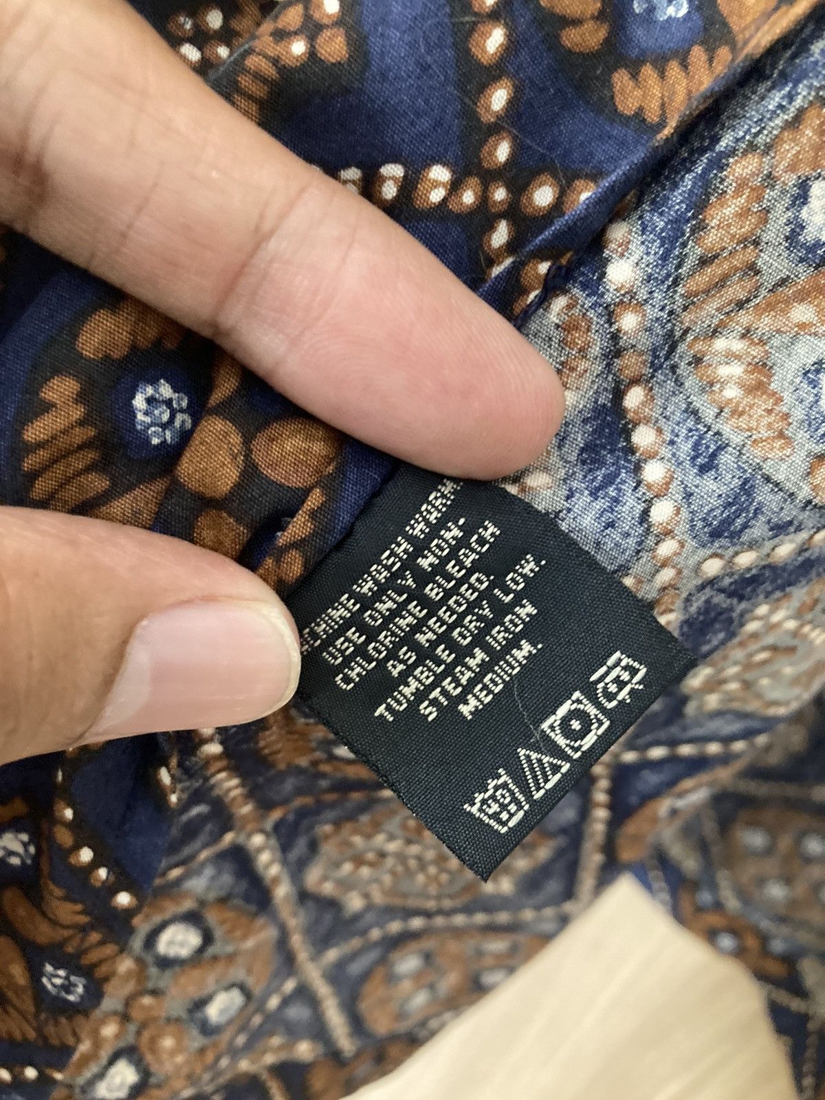 Polo Ralph Lauren Vtg 90s RRL Double RL Batik Club Shirt Size US M / EU 48-50 / 2 - 8 Thumbnail
