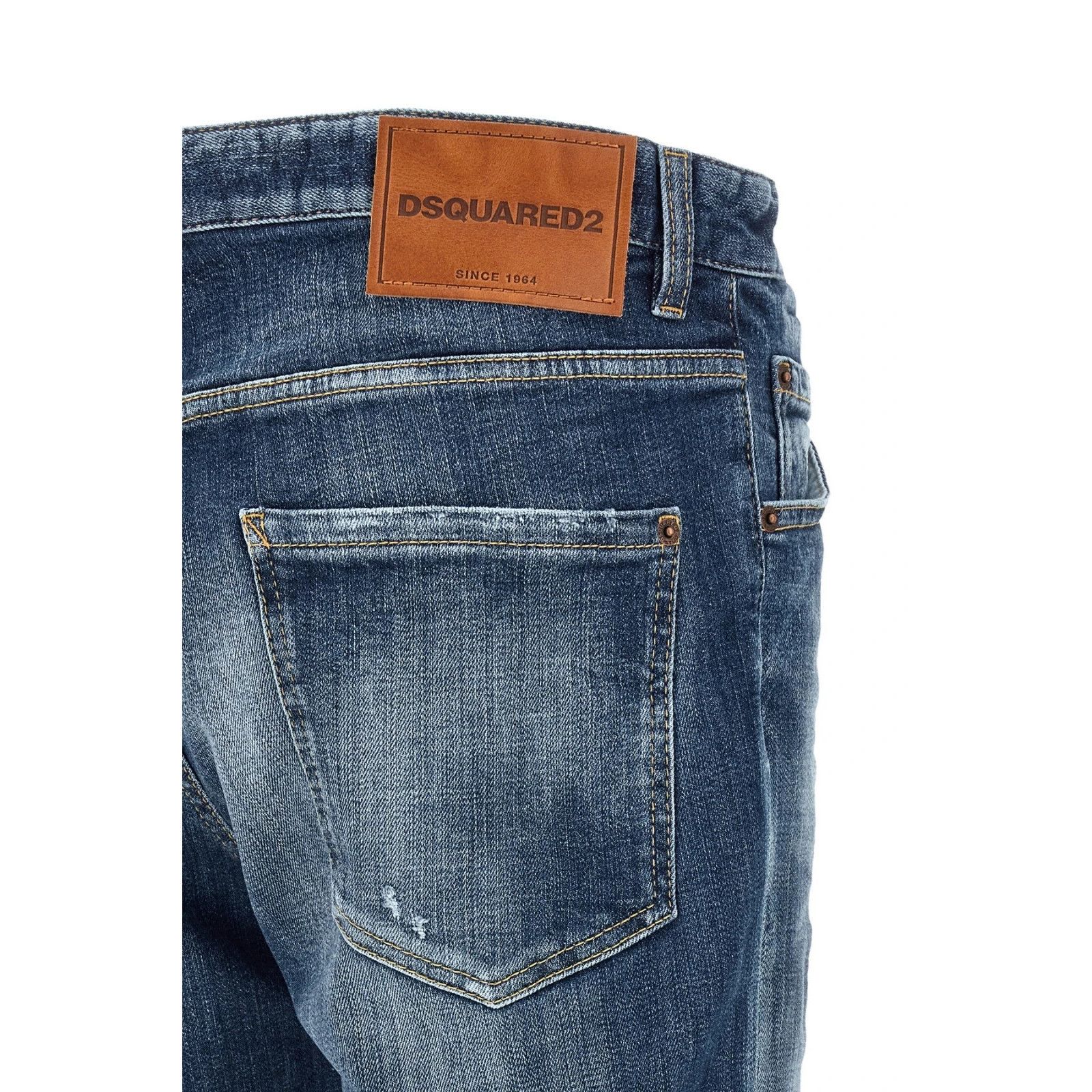 Dsquared2 DSQUARED2 Teddy Blue Denim Jeans New & Authentic (Men's size Size US 34 / EU 50 - 4 Thumbnail