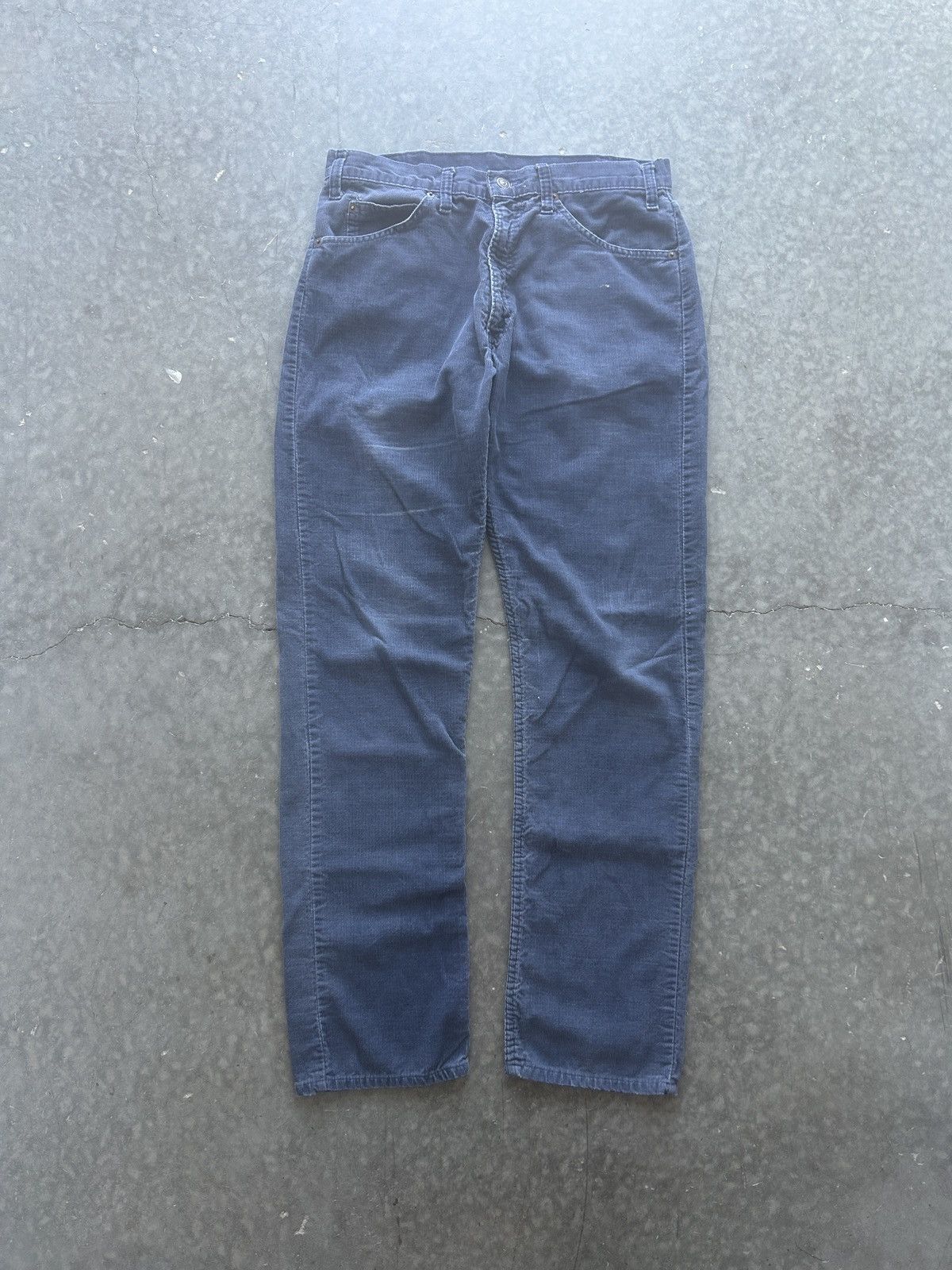 Levi's Vintage 70s Levi’s 505 Corduroy Pants 32x31 Faded Blue Size US 32 / EU 48 - 4 Thumbnail