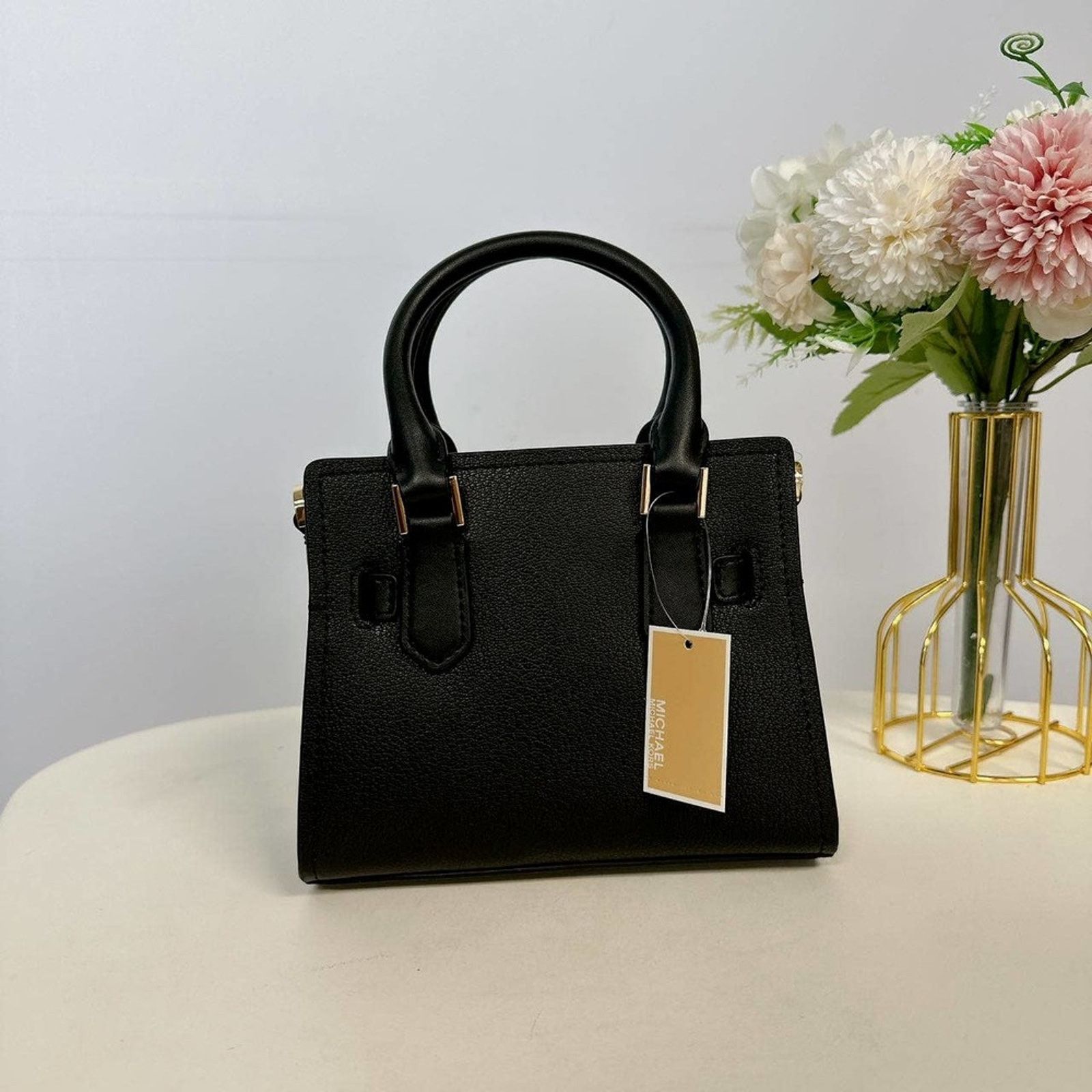 Michael Kors Michael Kors 35H3GHMC0L Hamilton XS Xbody Leather BLACK Size ONE SIZE - 3 Thumbnail