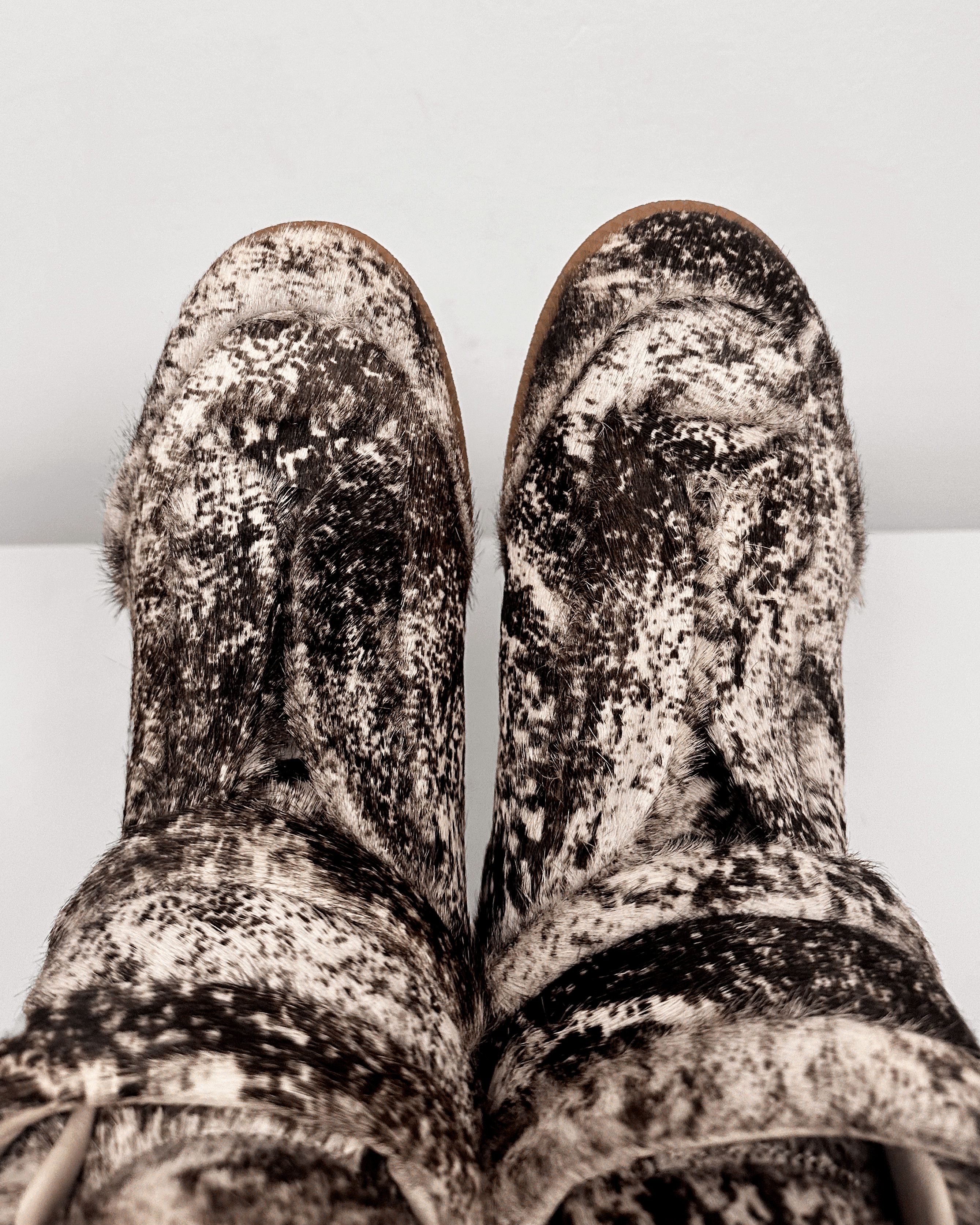 Maison Margiela Maison Margiela Snake Texture Ponyhair Future High Sneakers Size US 7 / EU 40 - 5 Thumbnail