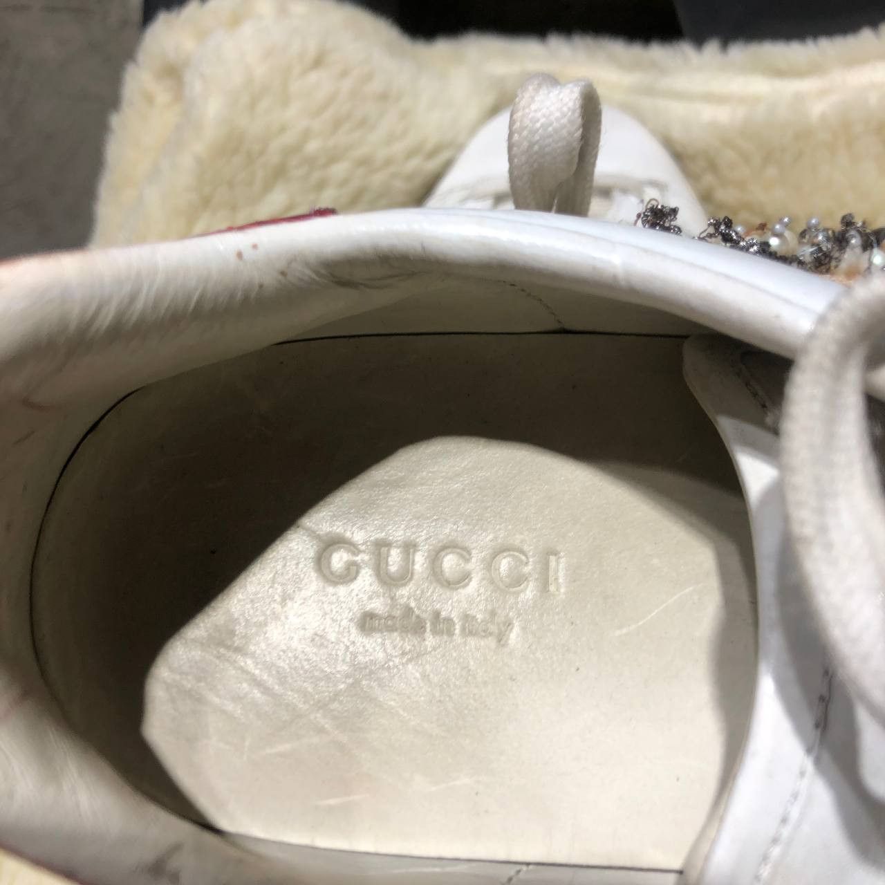 Gucci Gucci Ace Heart Low top sneakers Size US 6 / IT 36 - 9 Thumbnail