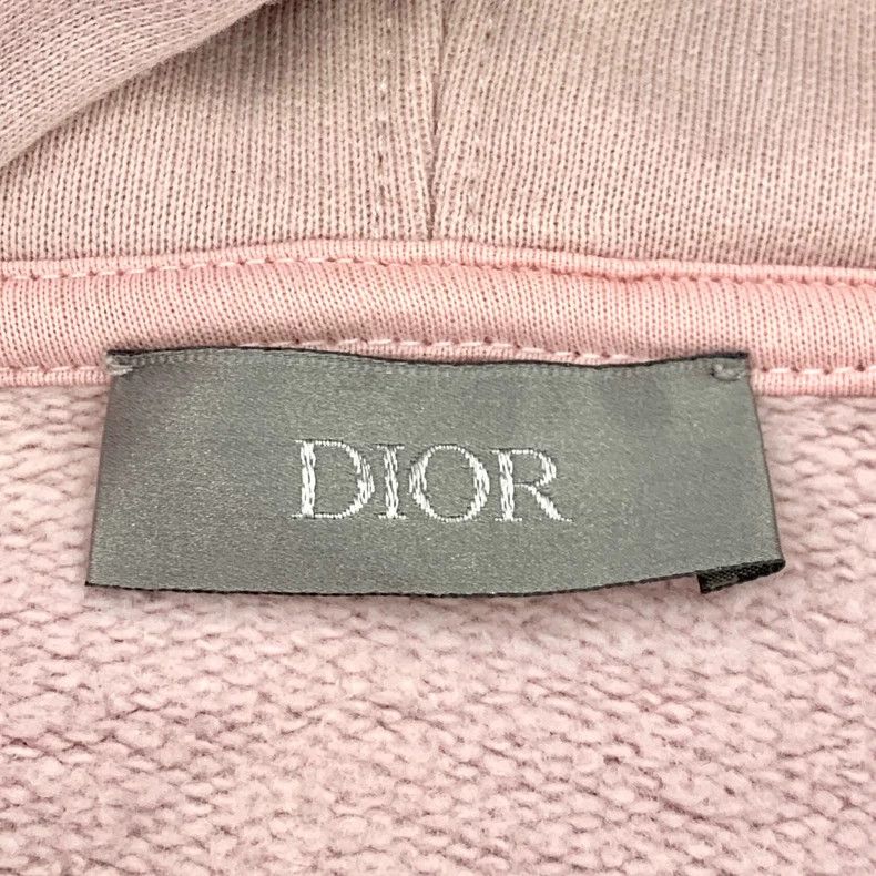 Dior Dior Pink logo embroidered cotton hooded drawstring long-sl Size US L / EU 52-54 / 3 - 5 Thumbnail