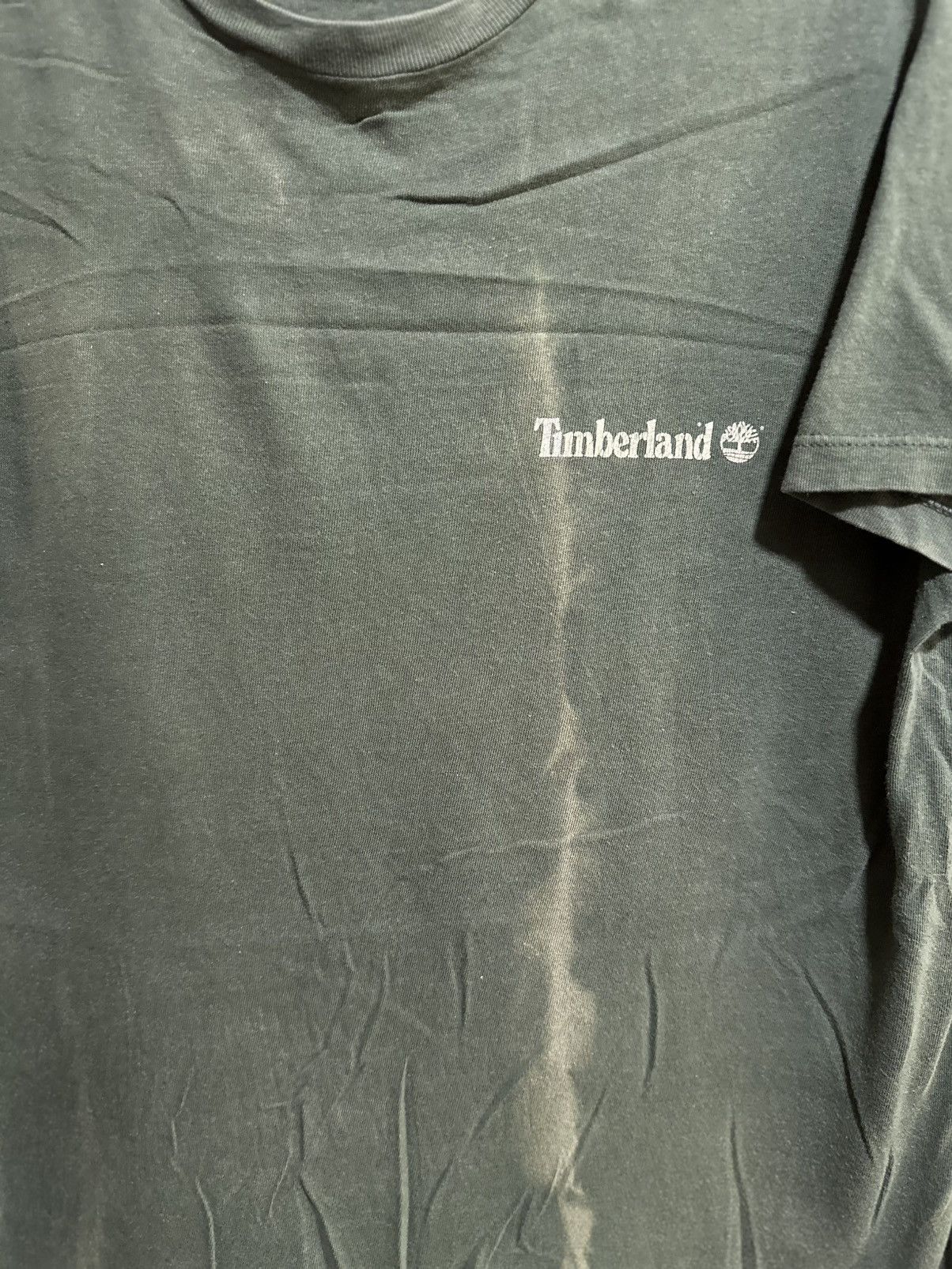 Timberland Thrashed Vintage Timberland Logo Sun Faded Tee Size US L / EU 52-54 / 3 - 4 Thumbnail