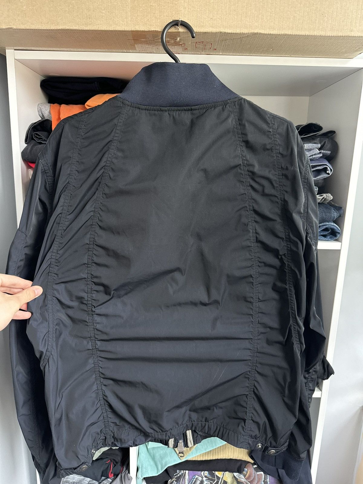 Armani 🔥VINTAGE ARMANI JEANS NYLON BOMBER JACKET🔥 Size US L / EU 52-54 / 3 - 10 Thumbnail
