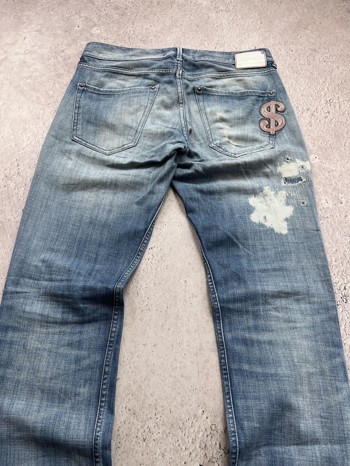 Andy Warhol × Japanese Brand Y2K Andy Warhol Pepe Jeans Art cargo JEANS Rare Retro Hype Size US 31 - 15 Thumbnail