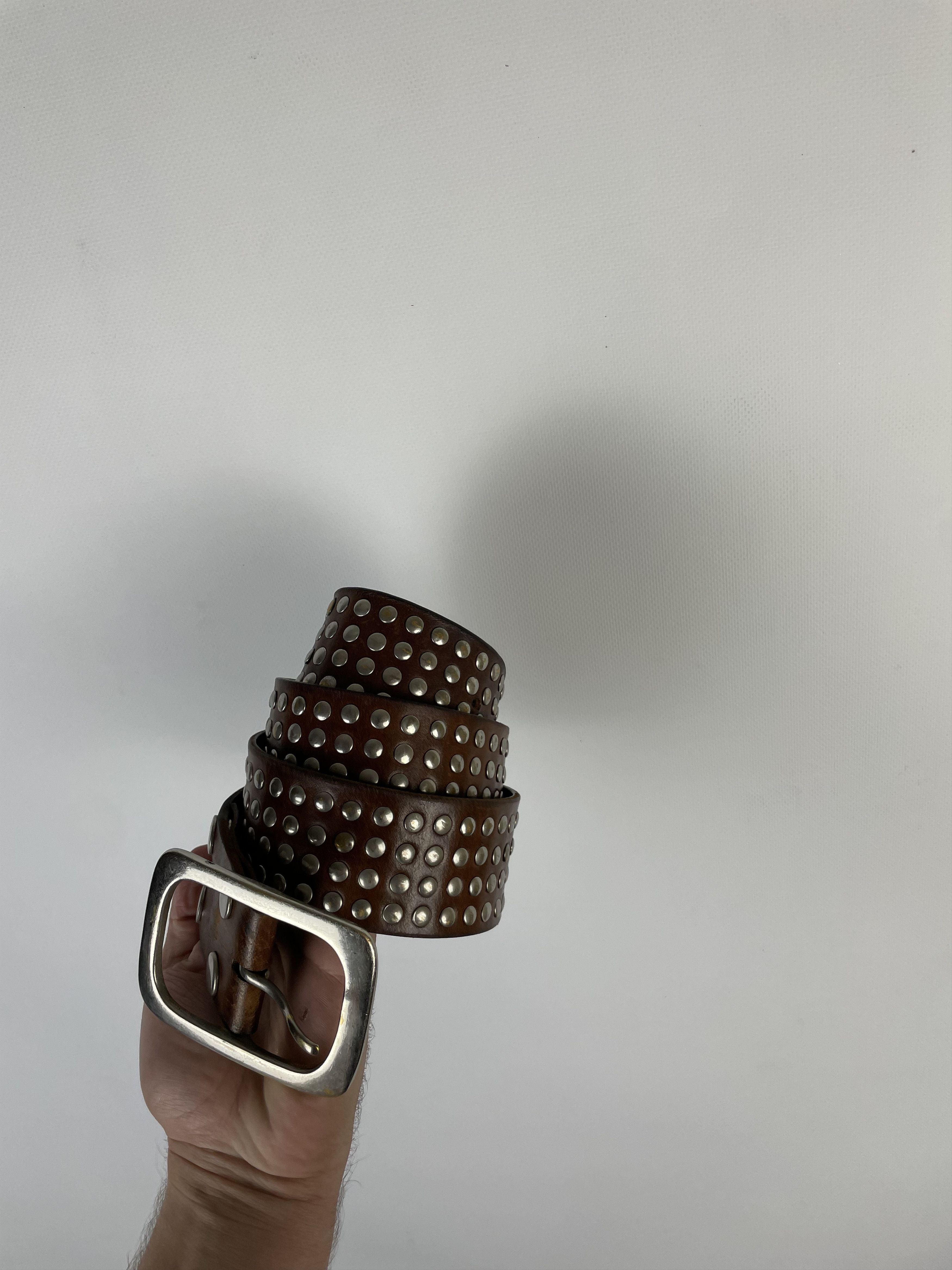Japanese Brand × Vintage Vintage Leather belt Avant Garde Style Y2k Size ONE SIZE - 2 Thumbnail
